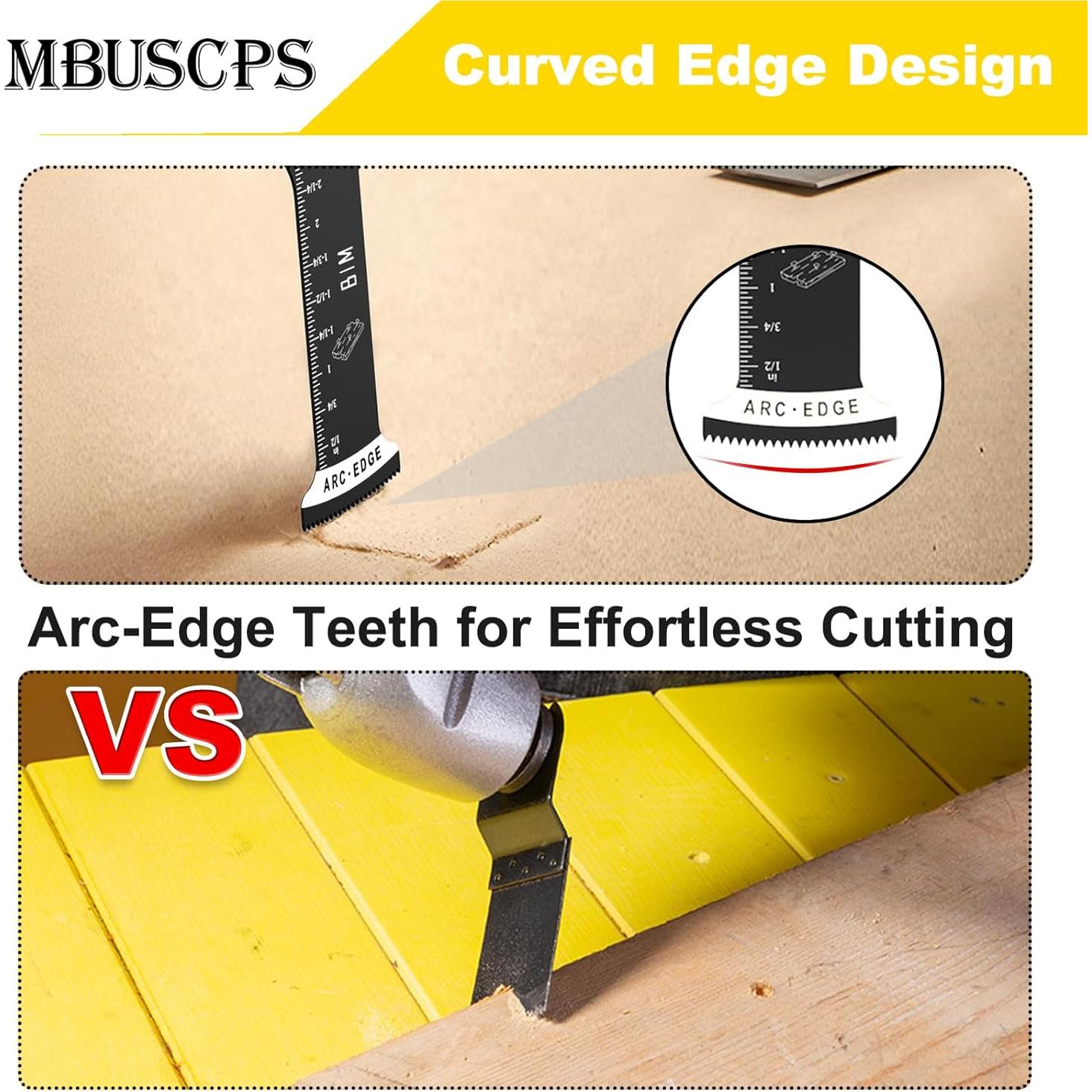 Juego de 18 Hojas de Sierra Oscilante MBUSCPS 12,07 cm