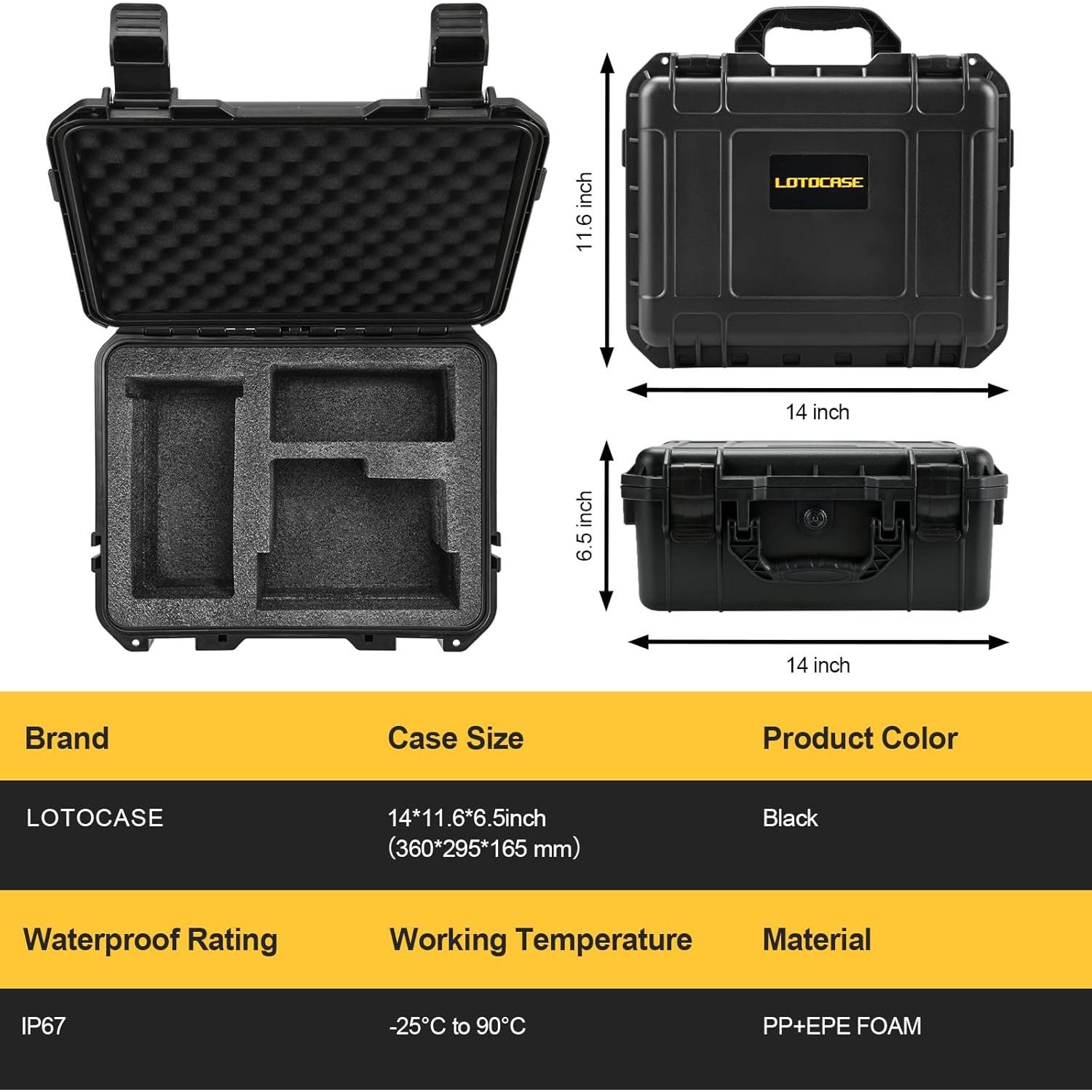 Funda Dura LOTOCASE para Router Dewalt 20V - Impermeable