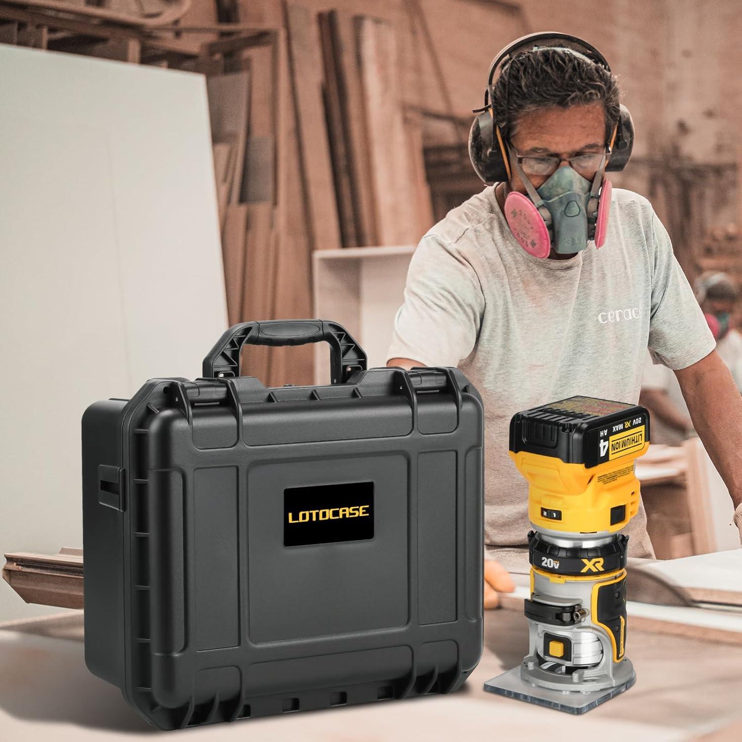 Funda Dura LOTOCASE para Router Dewalt 20V - Impermeable