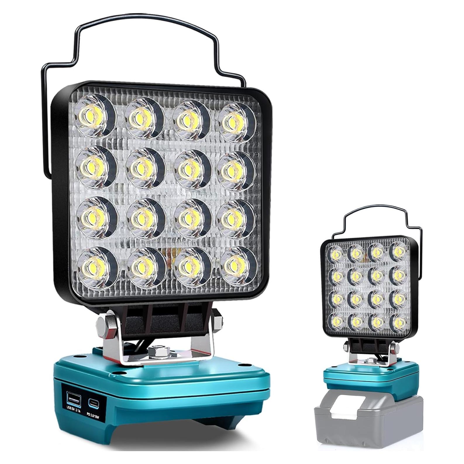 Luz de trabajo LED CdbestBm para Makita 18V 48W 3400LM