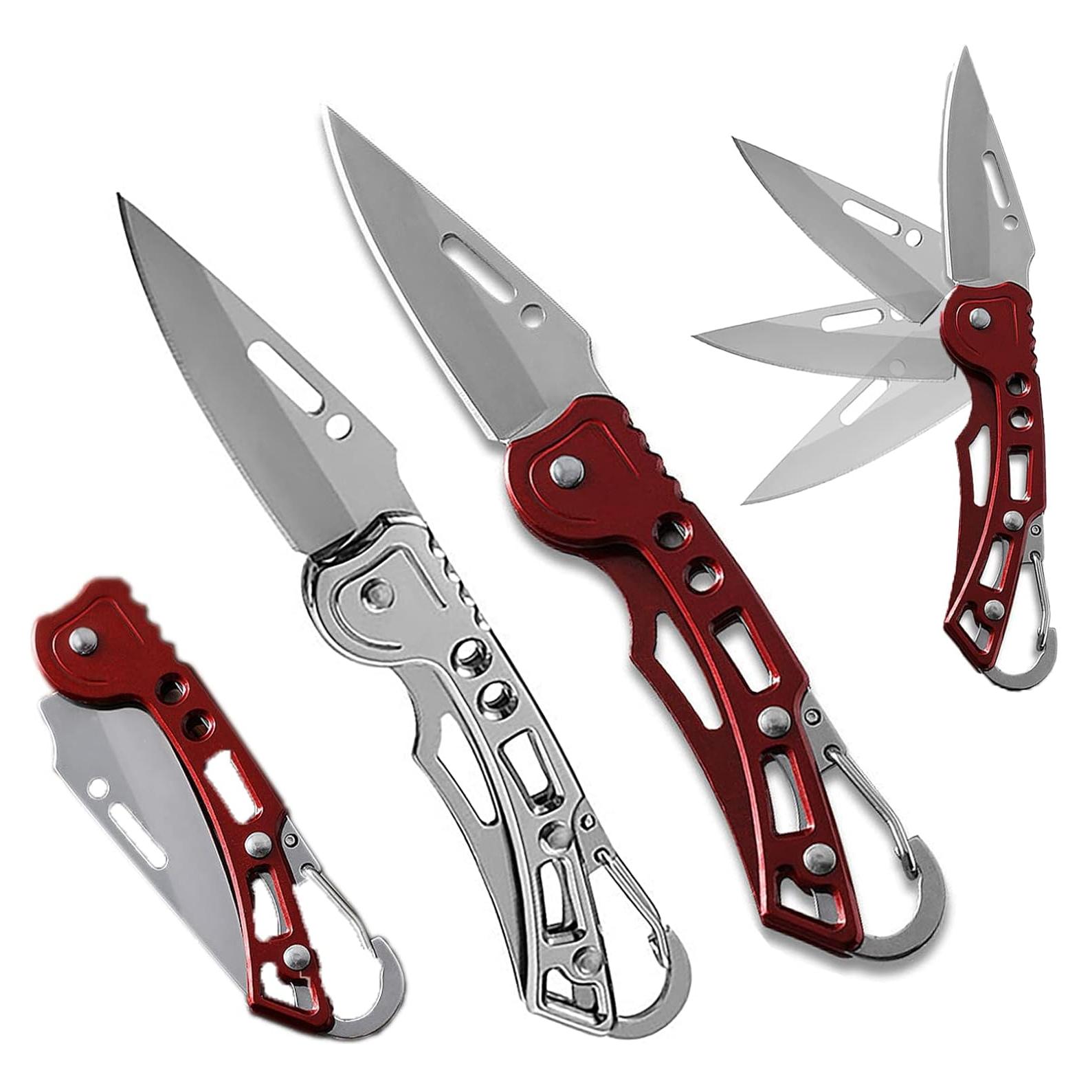 Cuchillos Plegables Hidoer 2 Pack 5.3'' Acero Inoxidable