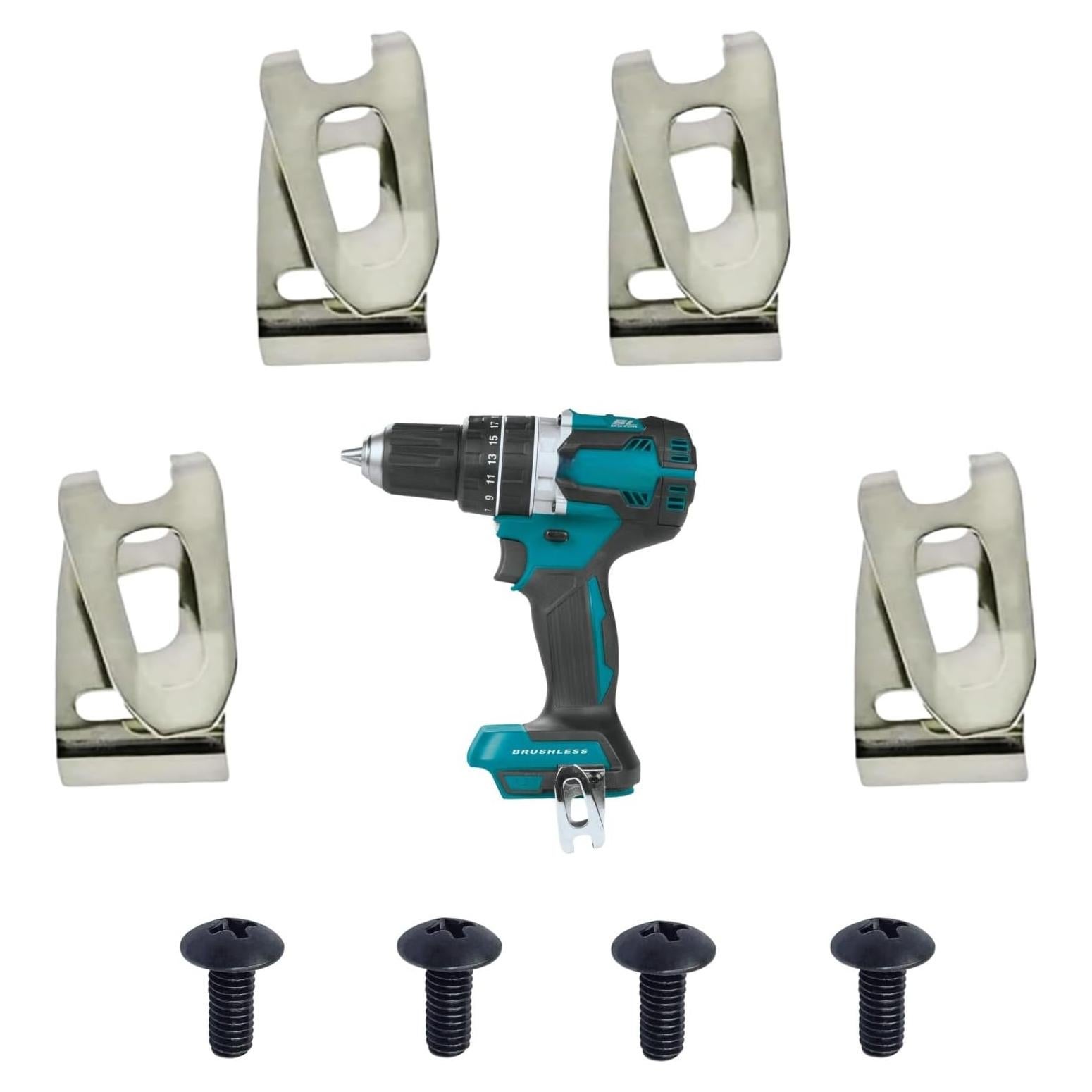 Kit de Clips de Cinturón Koiuetua 4 Piezas Compatible Makita