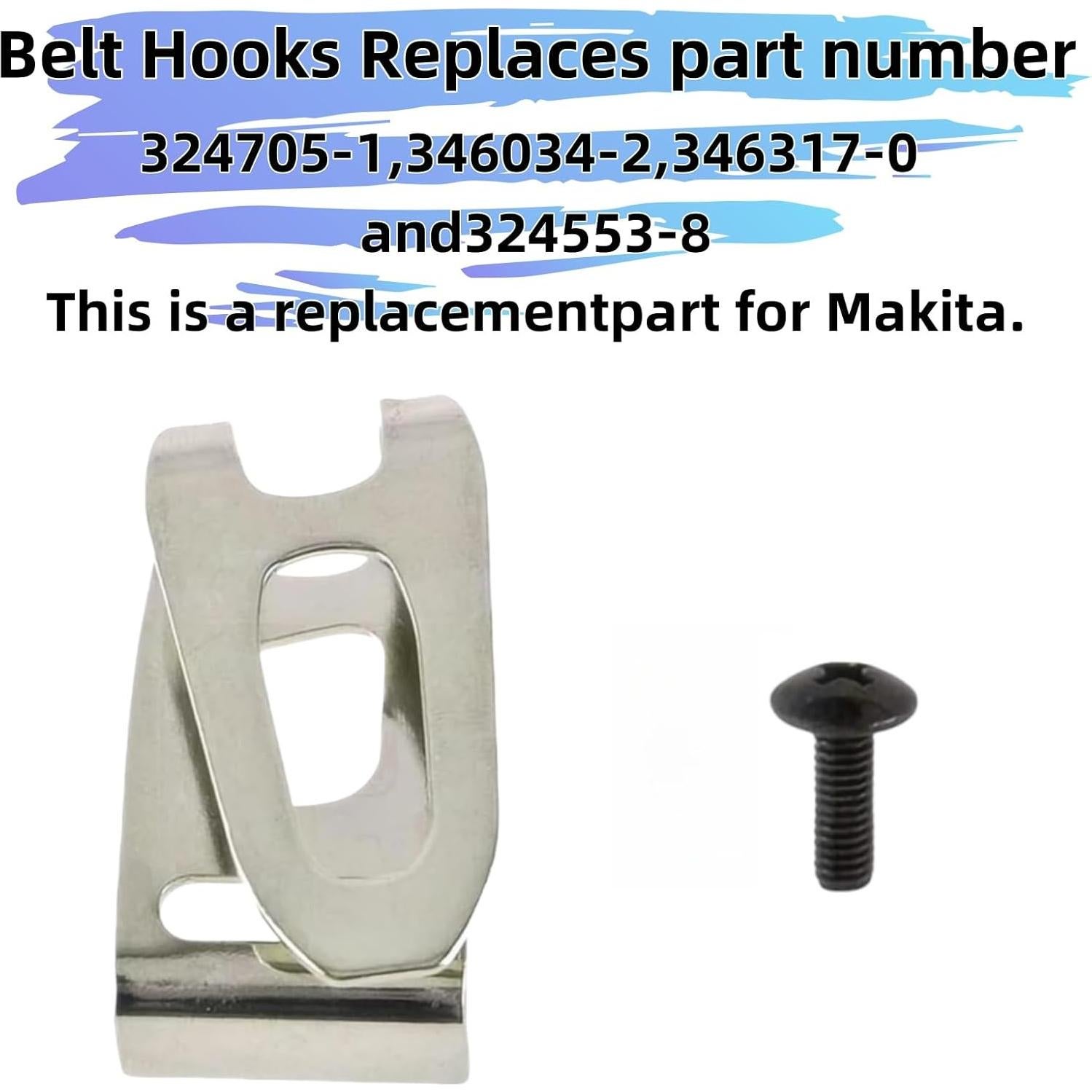 Kit de Clips de Cinturón Koiuetua 4 Piezas Compatible Makita