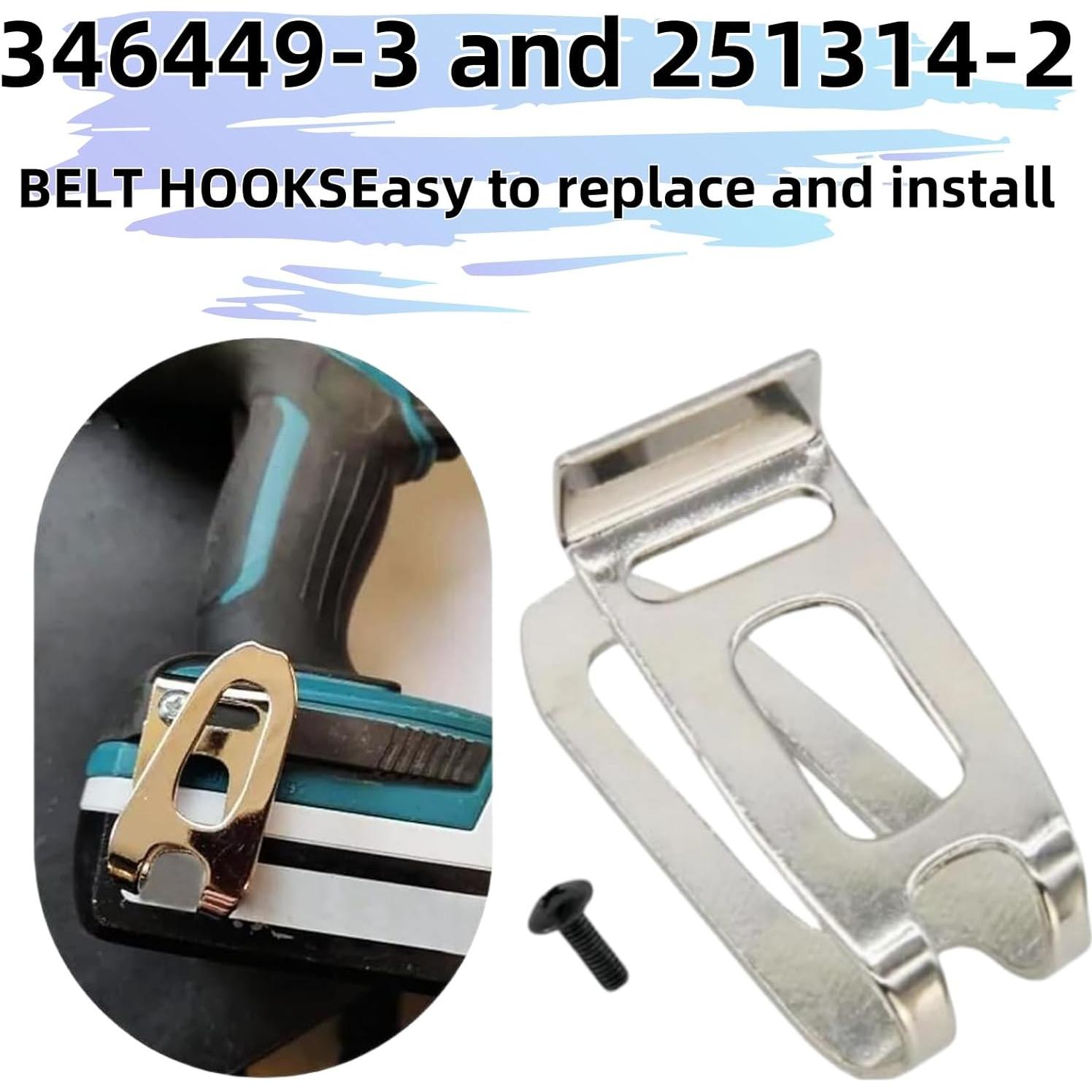 Kit de Clips de Cinturón Koiuetua 4 Piezas Compatible Makita