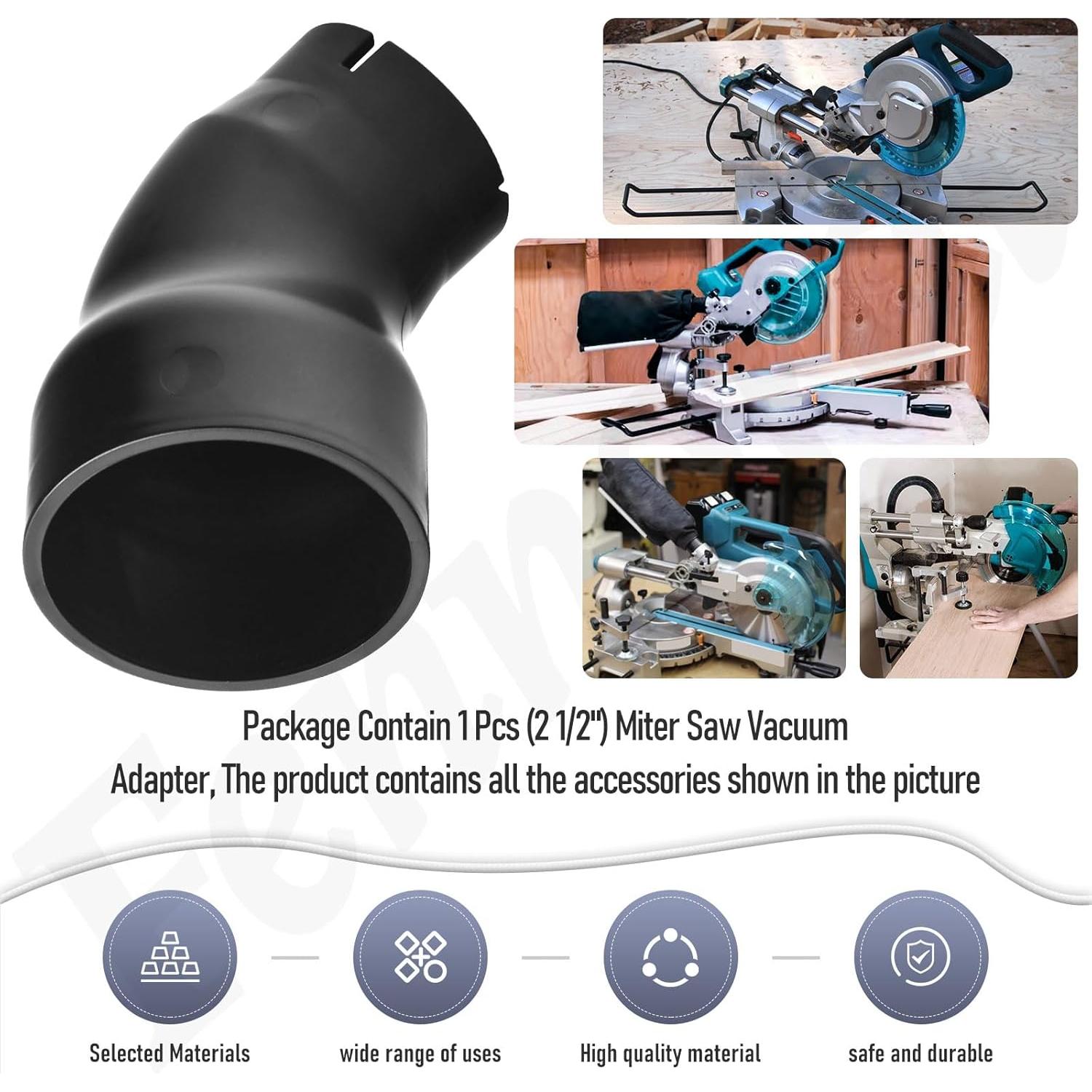 Adaptador de Aspiradora para Sierra Ingletadora Makita 6.35 cm