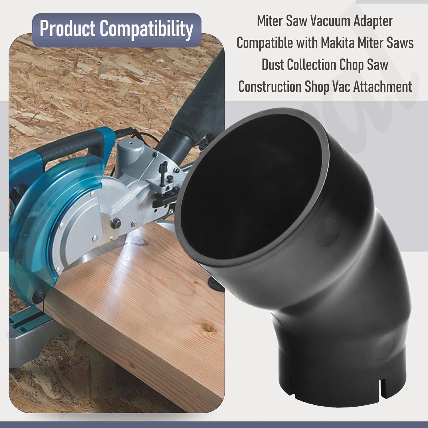 Adaptador de Aspiradora para Sierra Ingletadora Makita 6.35 cm