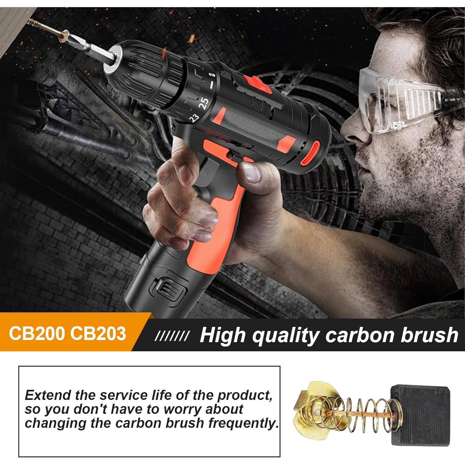 8 Piezas Cepillo de Carbono Popbee para Makita CB203