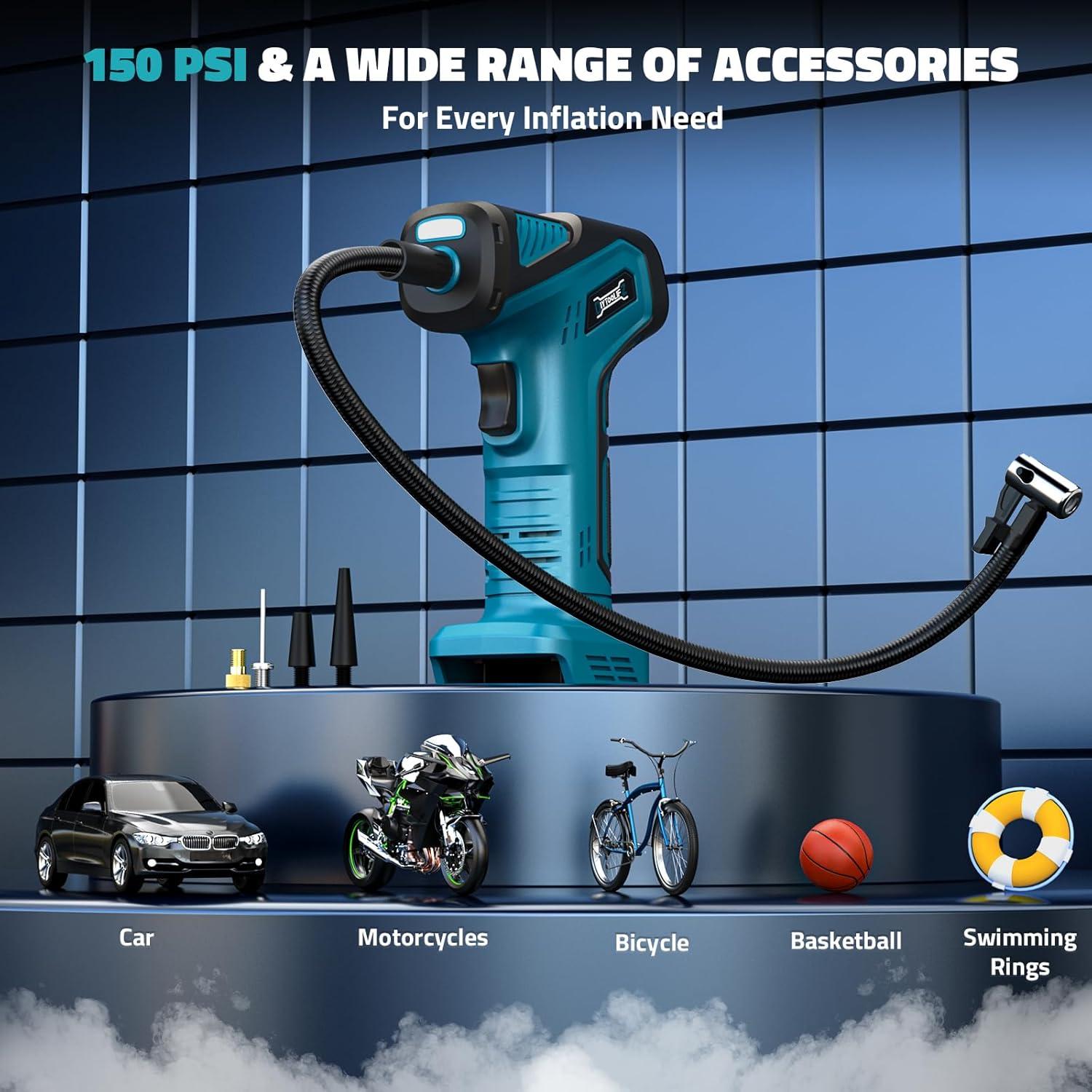 Compresor de Aire Portátil DIYtoolifz 150PSI Inalámbrico