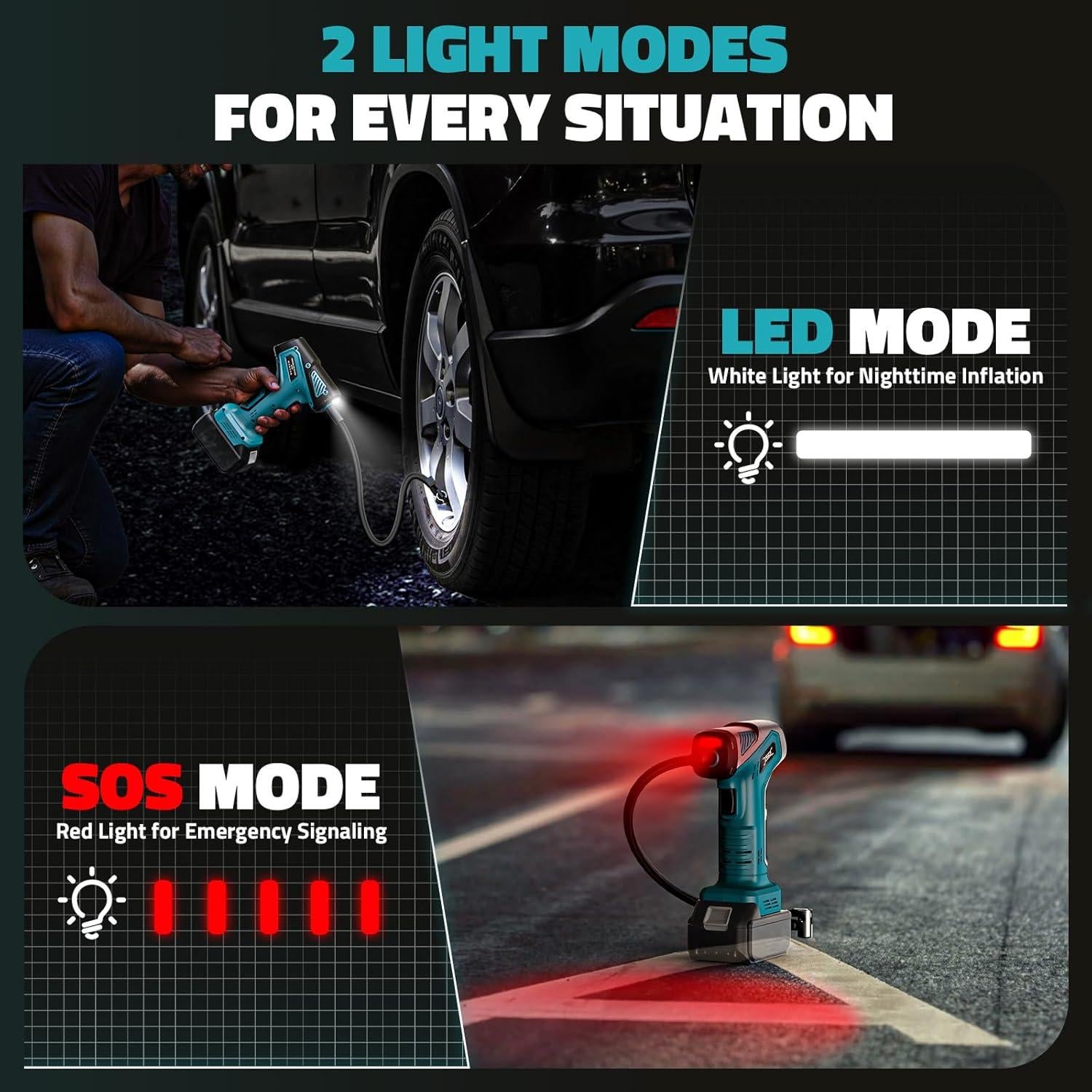 Compresor de Aire Portátil DIYtoolifz 150PSI Inalámbrico