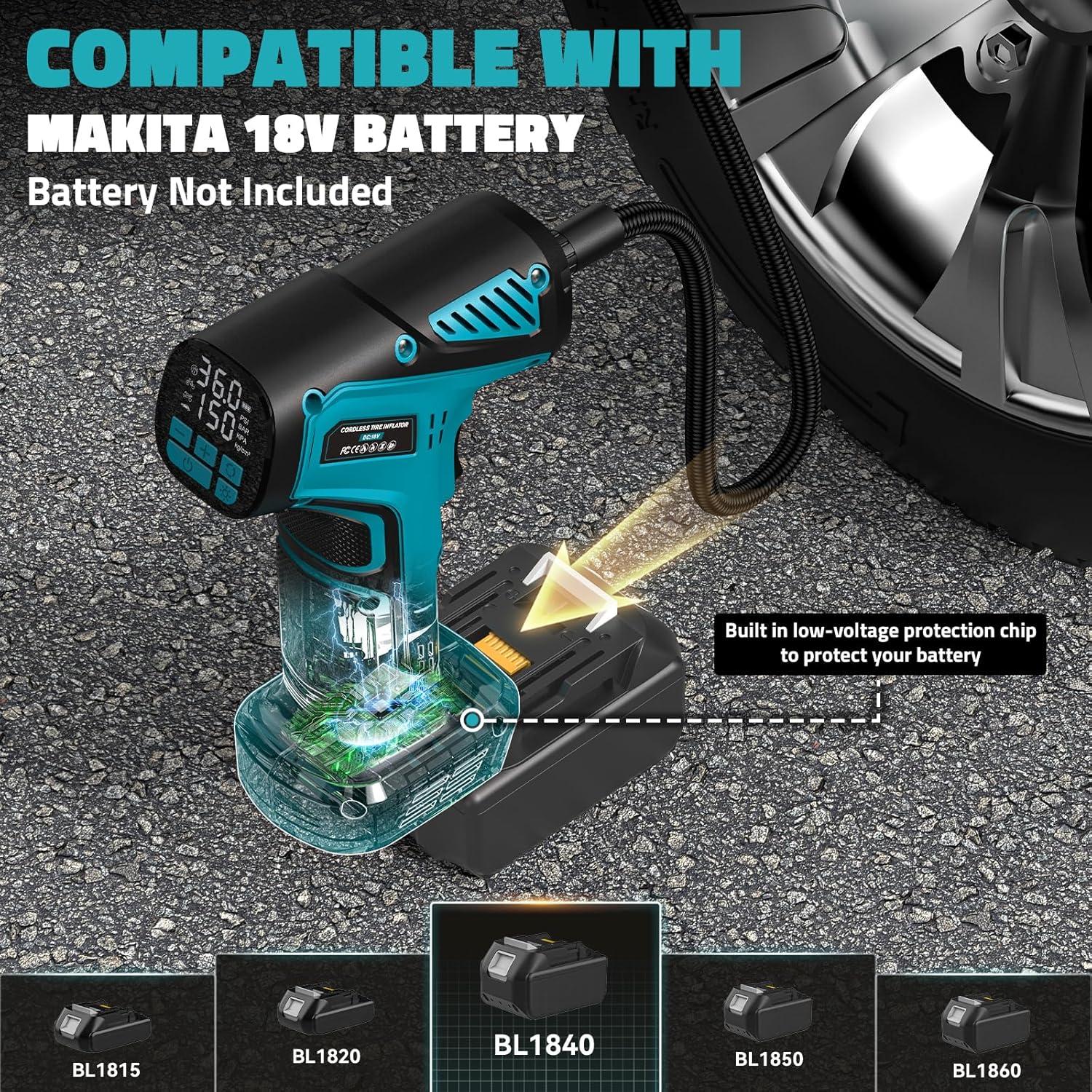 Compresor de Aire Portátil DIYtoolifz 150PSI Inalámbrico