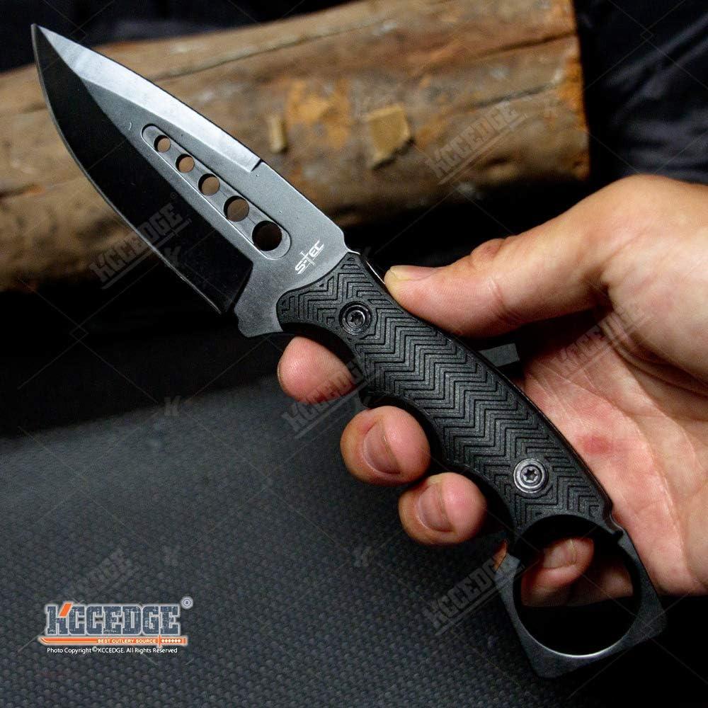 Cuchillo Táctico KCCEDGE 22.86 cm Acero Inoxidable Negro