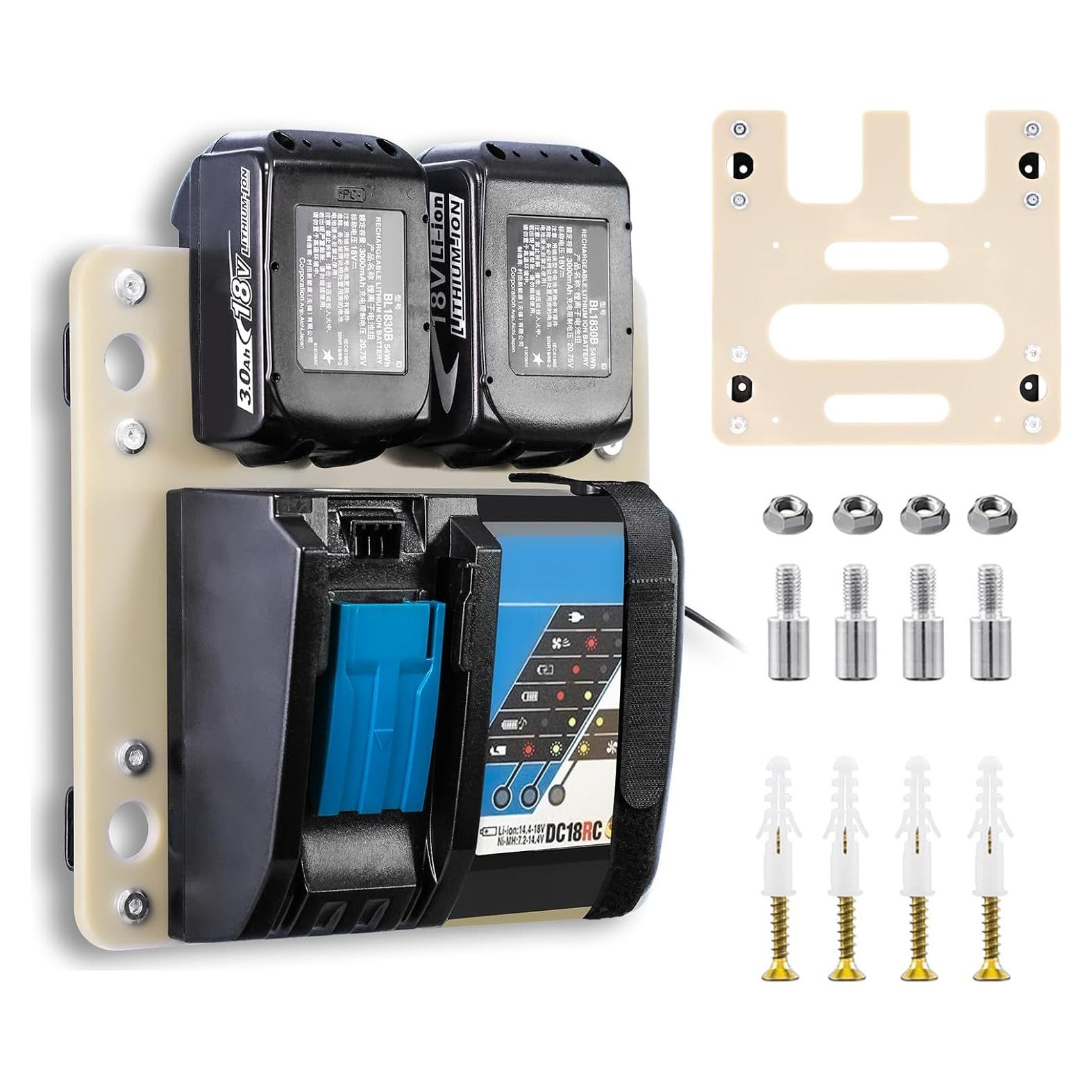 Soporte de Pared FETESNICE para Cargador y Baterías Makita