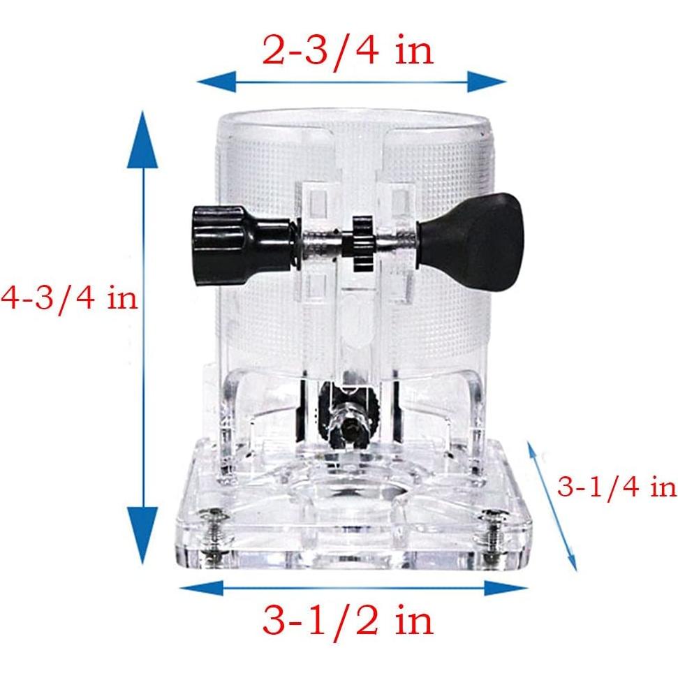 Base Plástica Transparente Router Auto-plaza Modelo 2