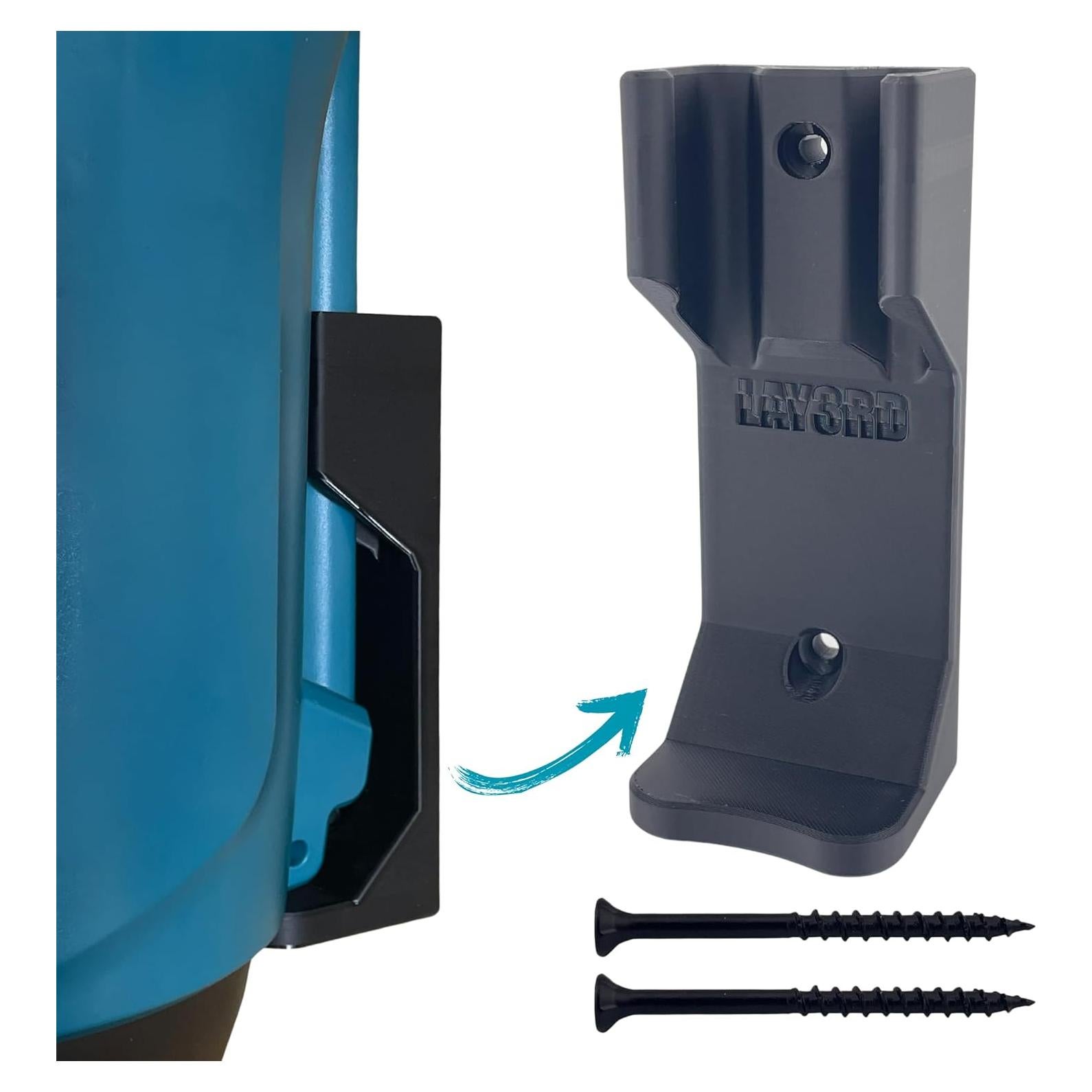 Soporte de Pared Makita para Soplador 18V XBU03Z - Plástico Negro