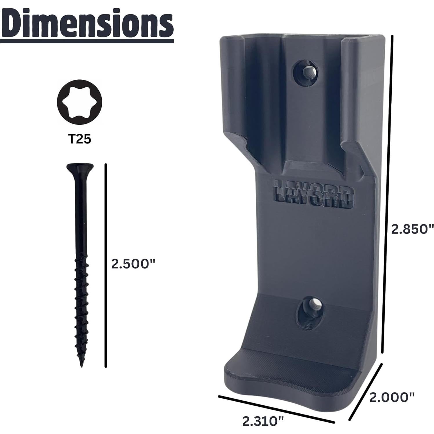 Soporte de Pared Makita para Soplador 18V XBU03Z - Plástico Negro