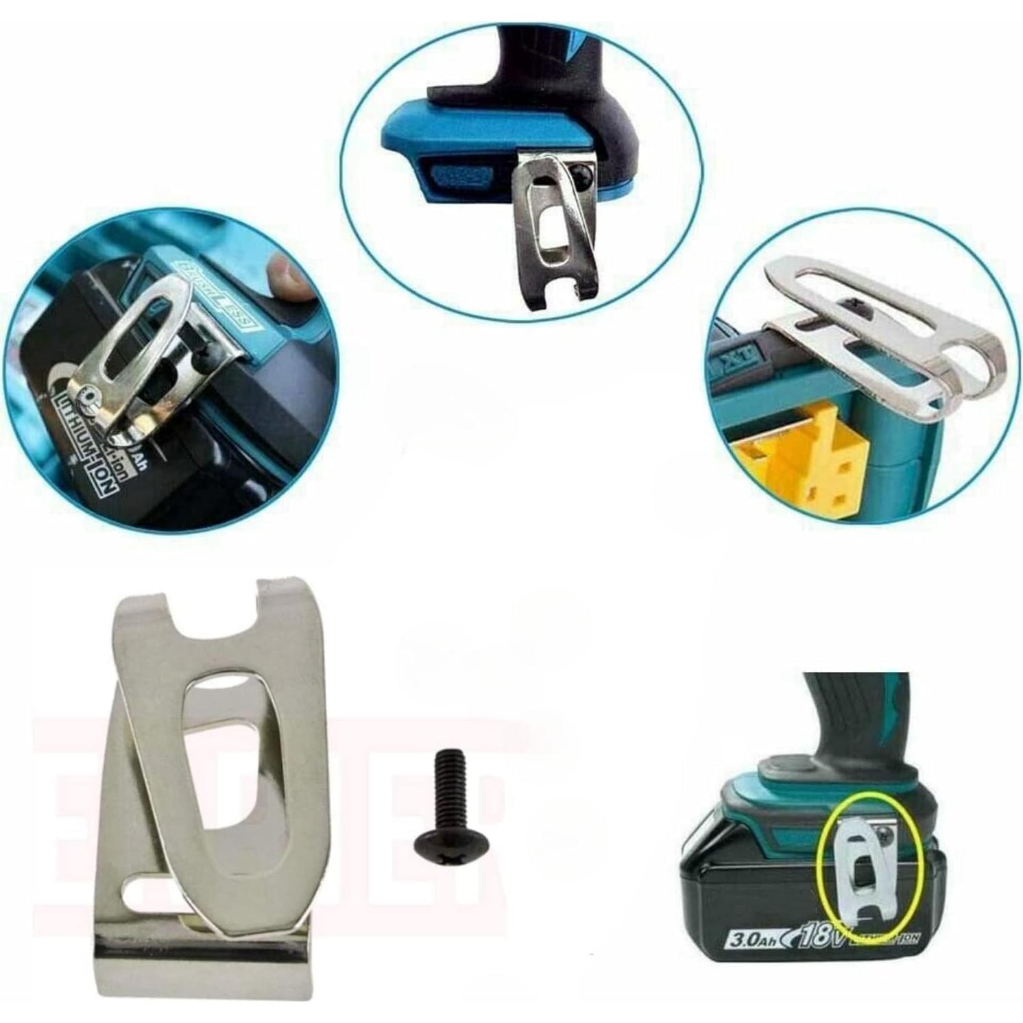 Kit de Clips de Cintura Makita 346449-3 y Tornillos 251314-2