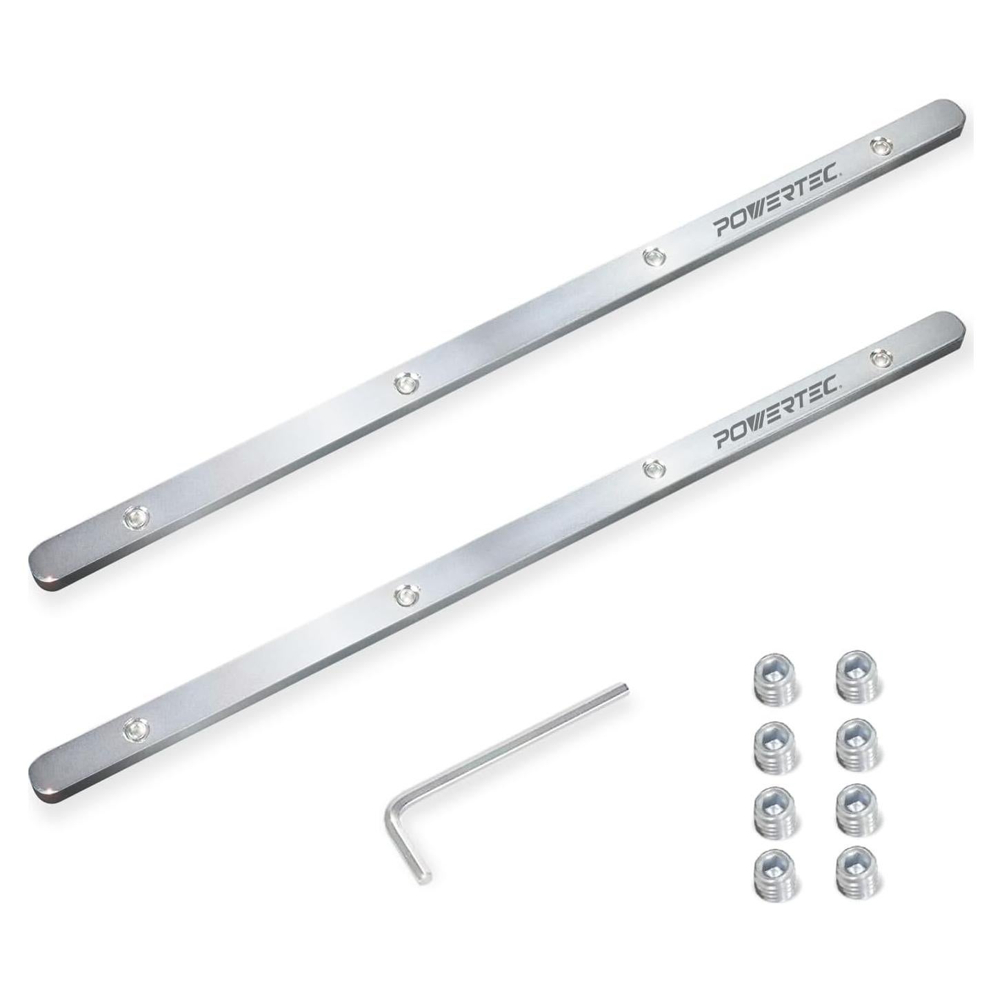 Conjunto Conectores Rail de Guía POWERTEC 71358 - 2 Piezas