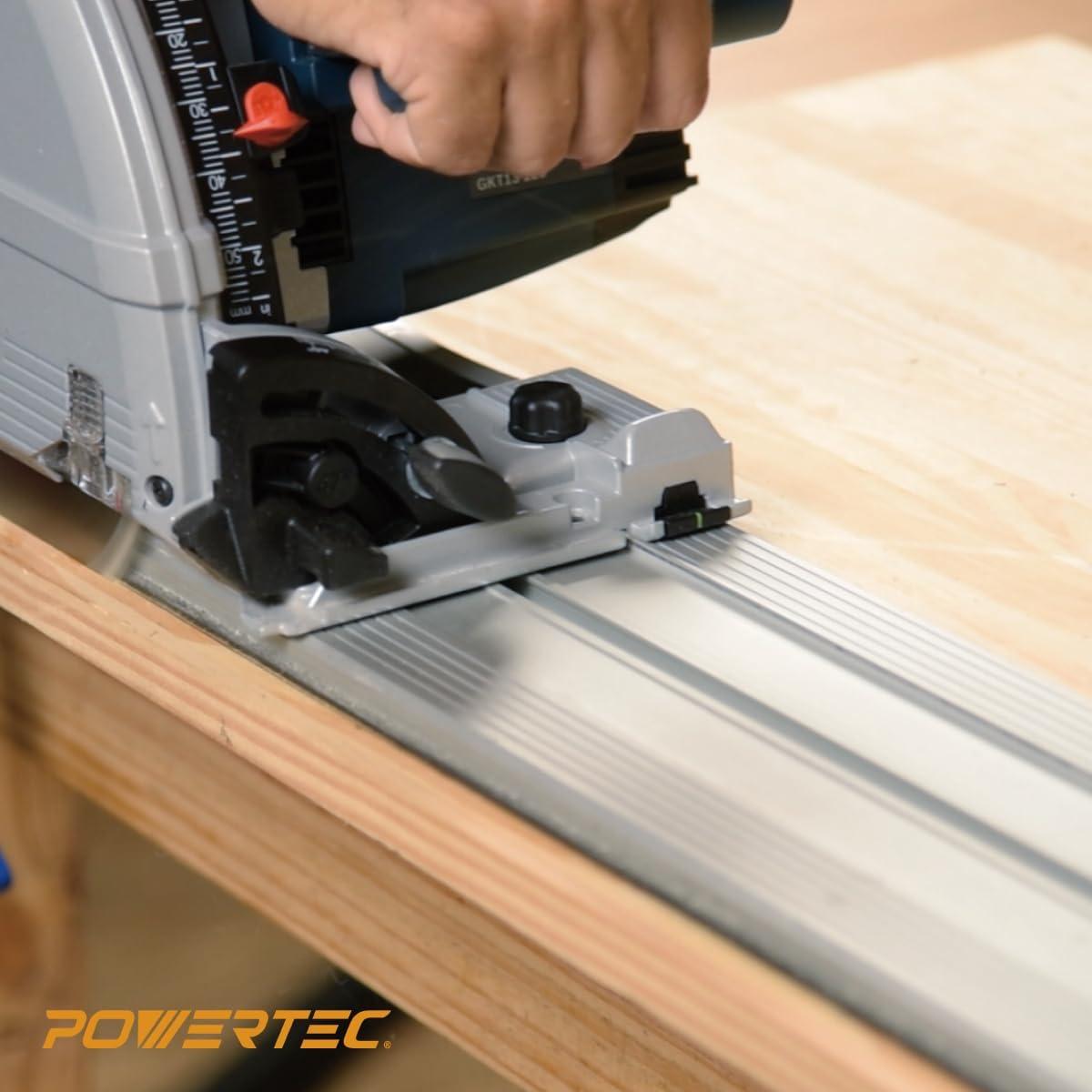 Conjunto Conectores Rail de Guía POWERTEC 71358 - 2 Piezas