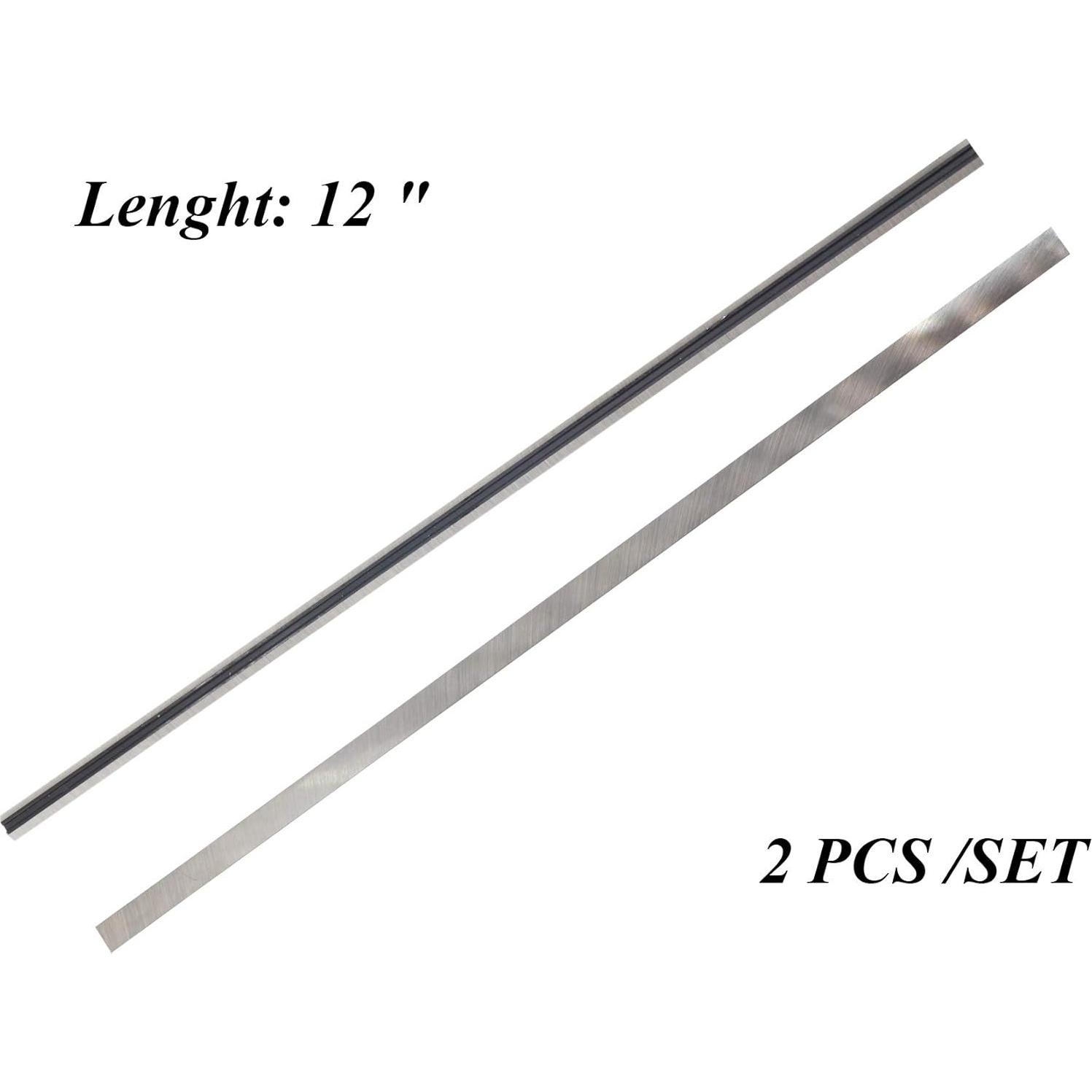 Cuchillas de Planer HSS Asieg Tool 306mm Doble Bisel - Juego de 2