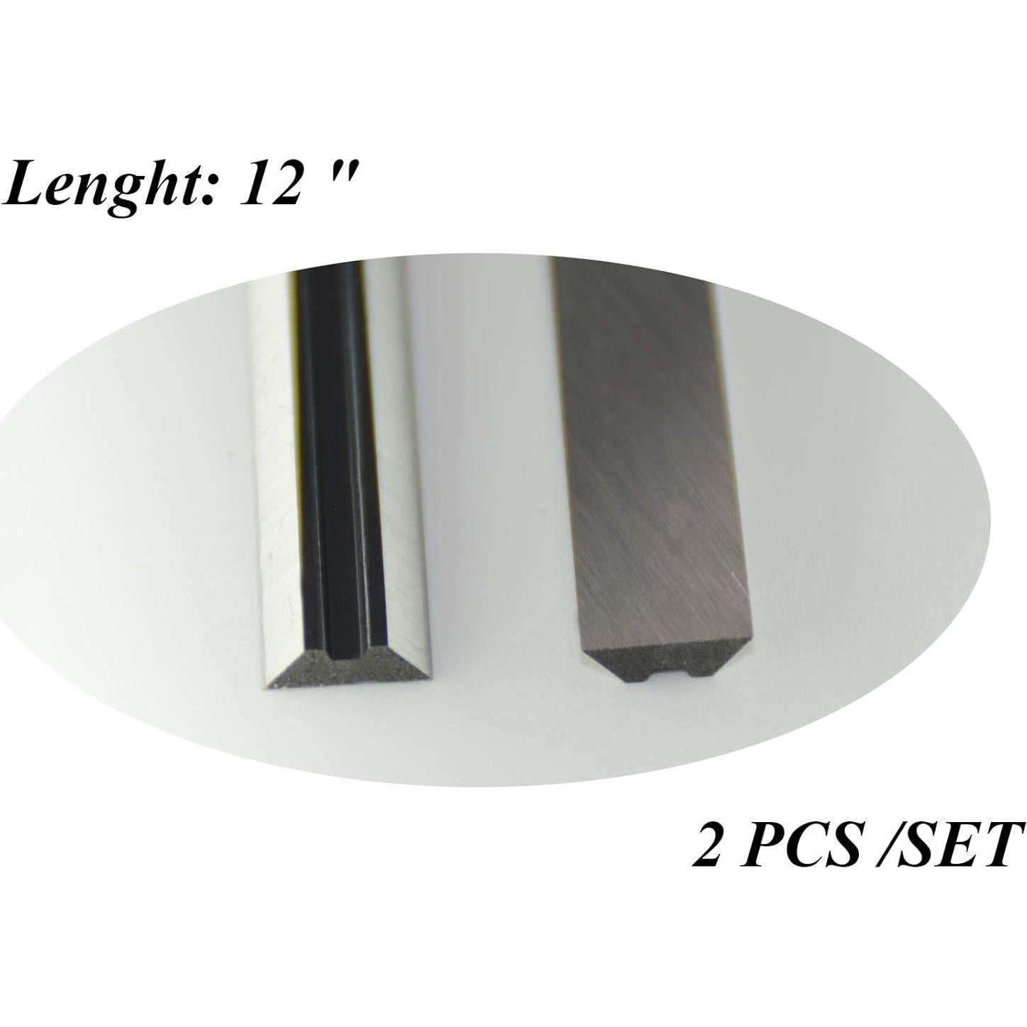 Cuchillas de Planer HSS Asieg Tool 306mm Doble Bisel - Juego de 2