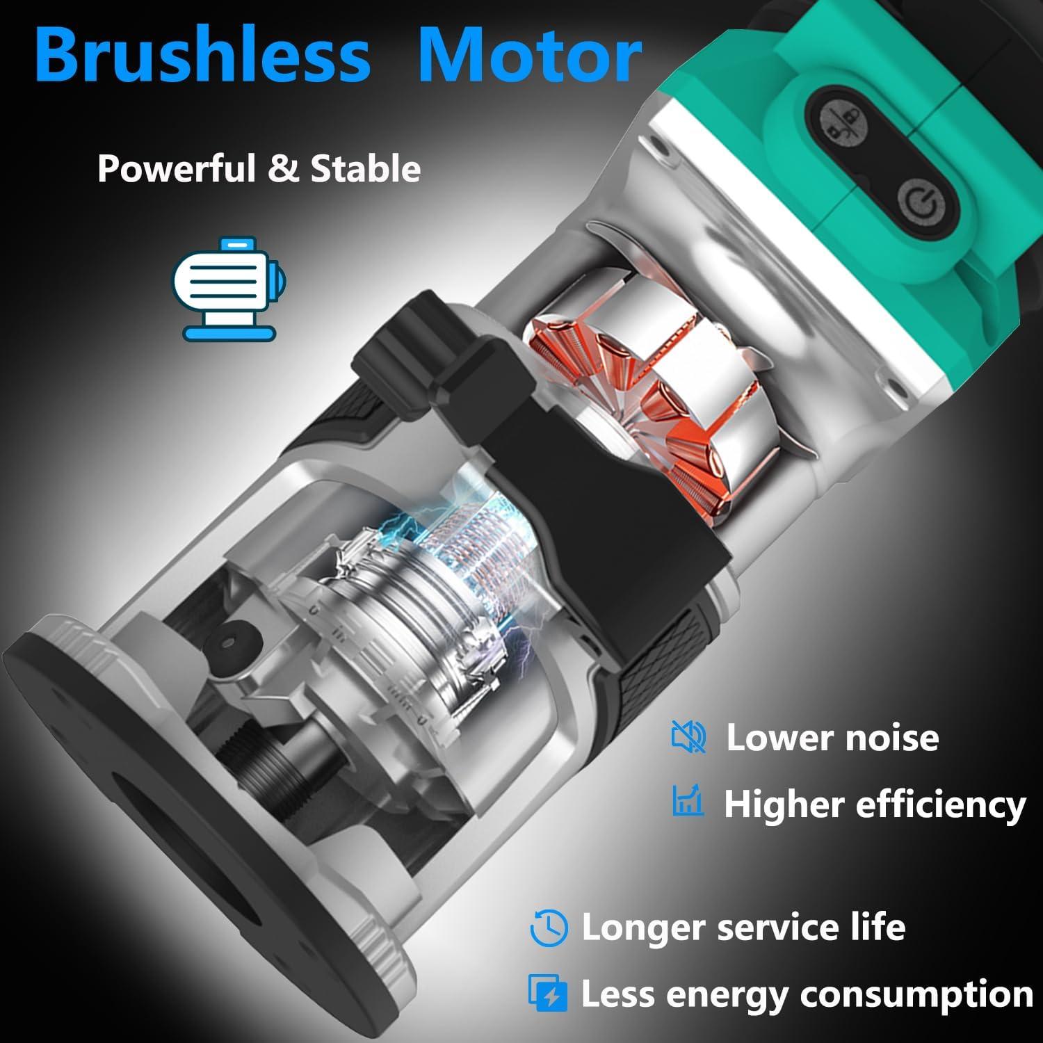 Router Eléctrico Inalámbrico Dobetter 18V 6 Pinzas