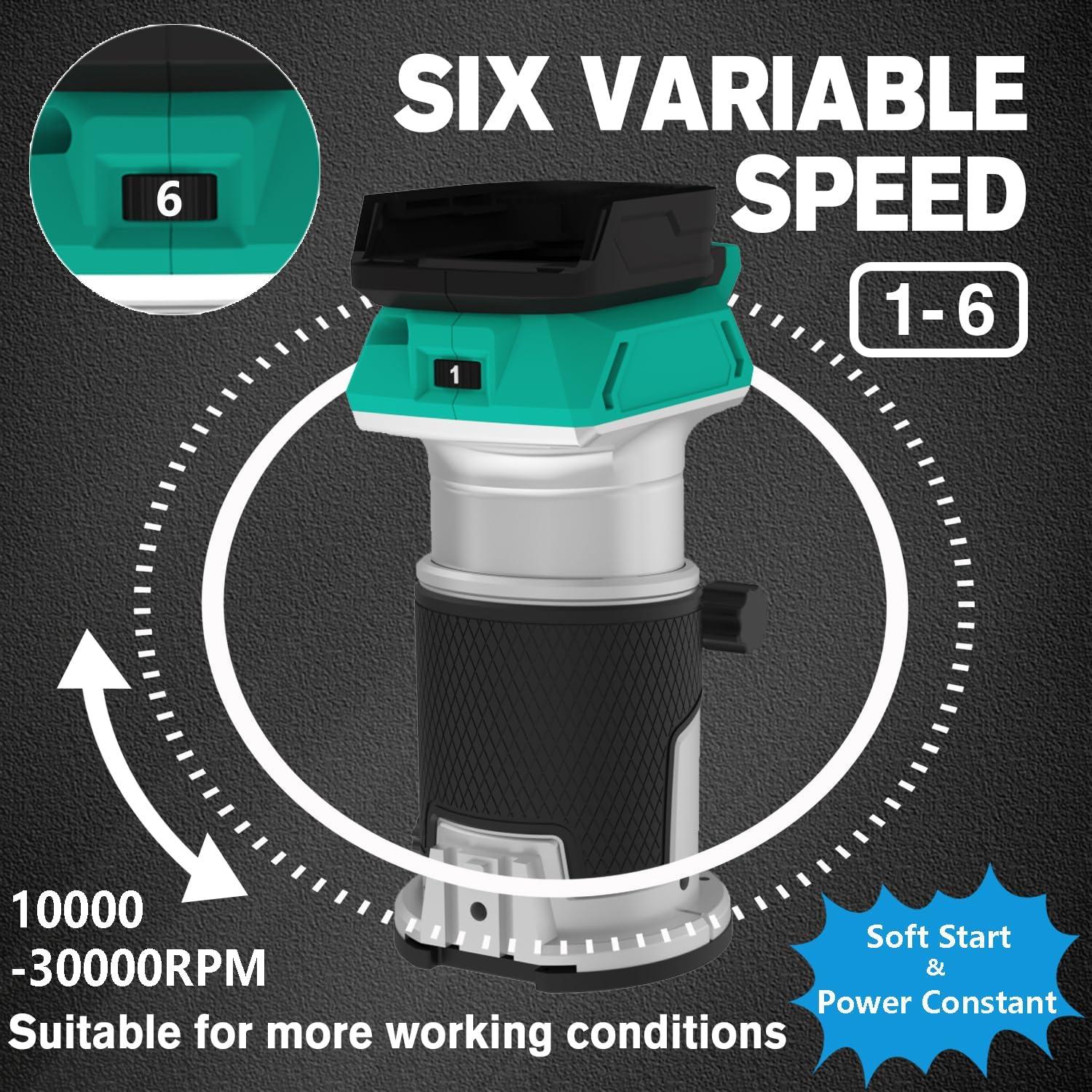 Router Eléctrico Inalámbrico Dobetter 18V 6 Pinzas