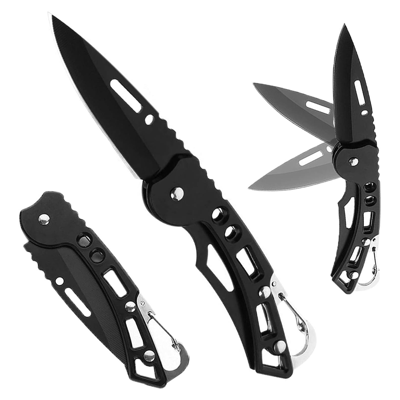 Cuchillo Plegable Hidoer 2 Pcs 6.35 cm Camping Supervivencia