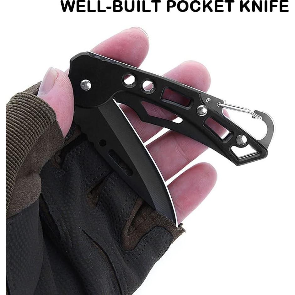 Cuchillo Plegable Hidoer 2 Pcs 6.35 cm Camping Supervivencia