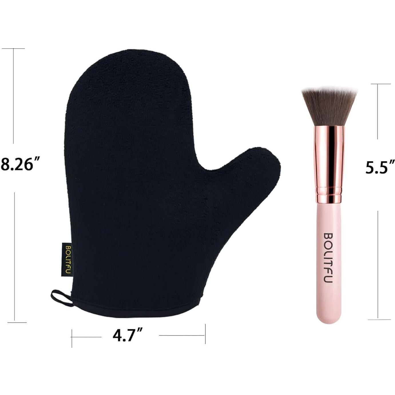 Juego de 2 Aplicadores de Autobronceador Partyreal Negro