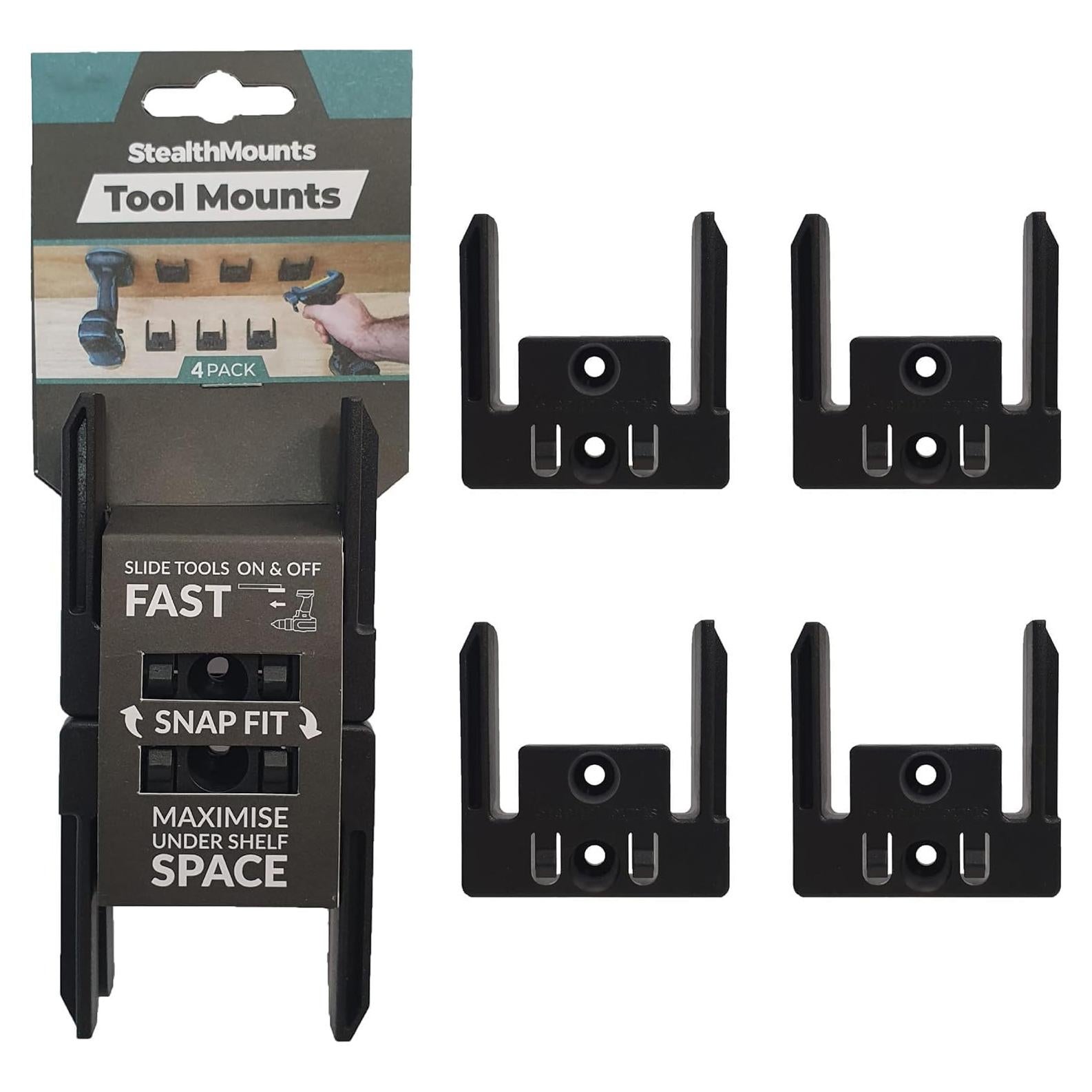 Soporte de Baterías StealthMounts para Makita 18V LXT - Negro