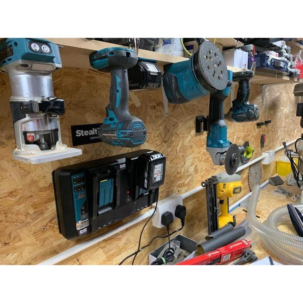 Soporte de Baterías StealthMounts para Makita 18V LXT - Negro