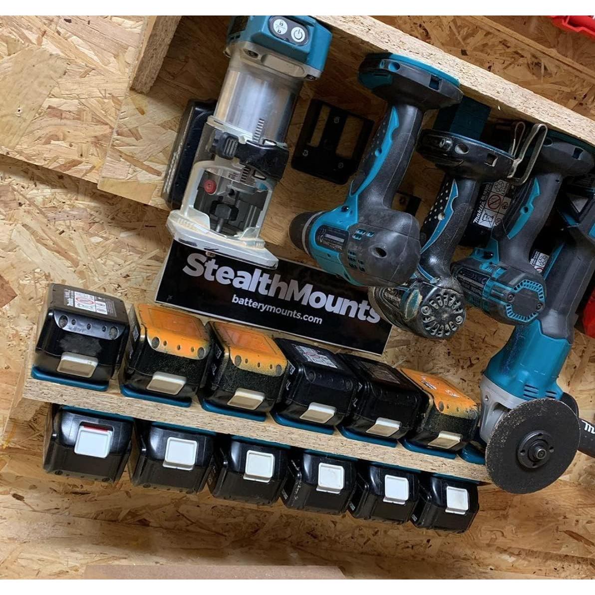 Soporte de Baterías StealthMounts para Makita 18V LXT - Negro