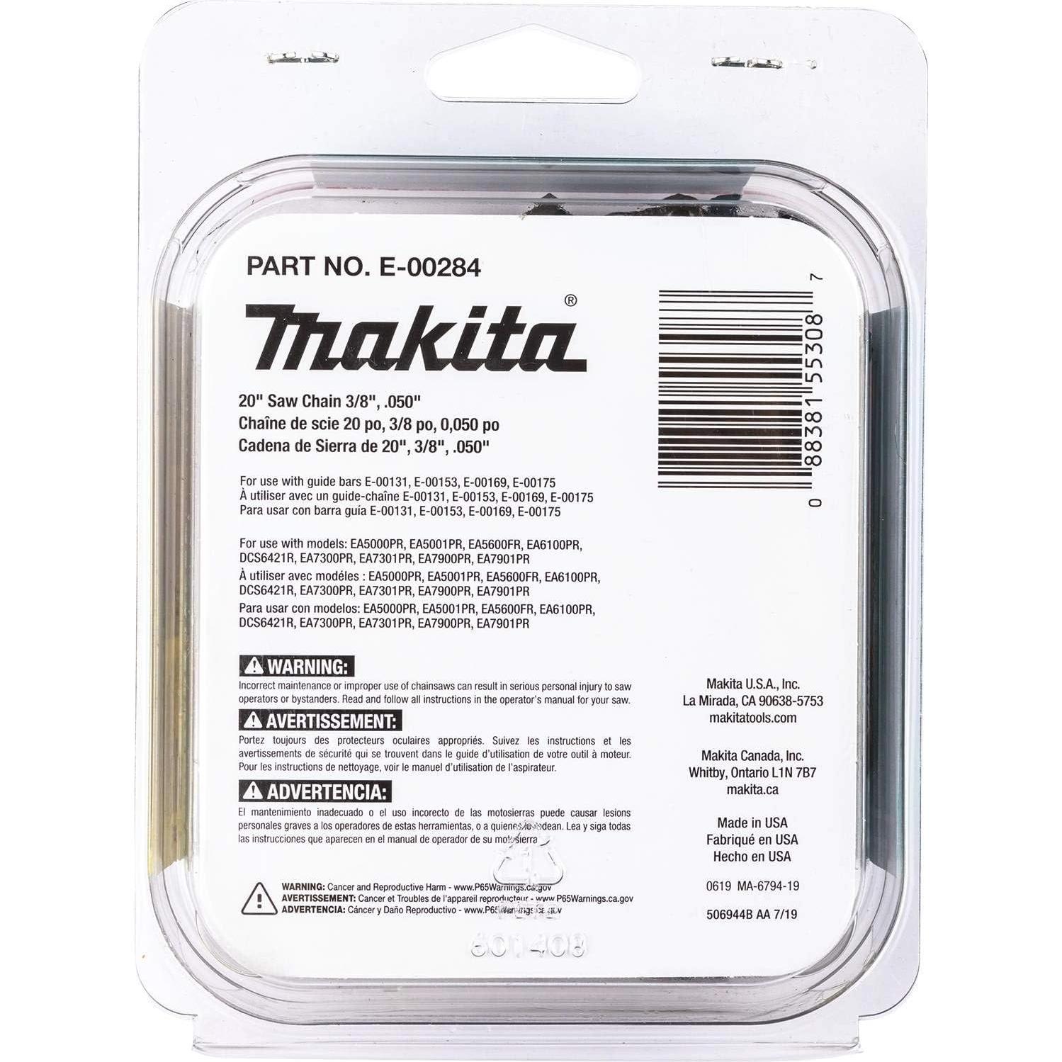 Cadena de sierra Makita E-00284 50.8 cm 3/8" .050"