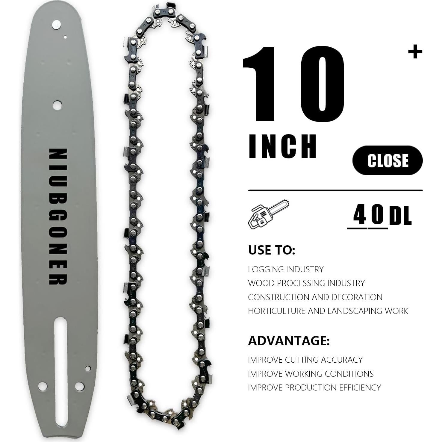 Combo Barra y Cadena Sierra 25,4 cm SGBH - 2 Cadenas