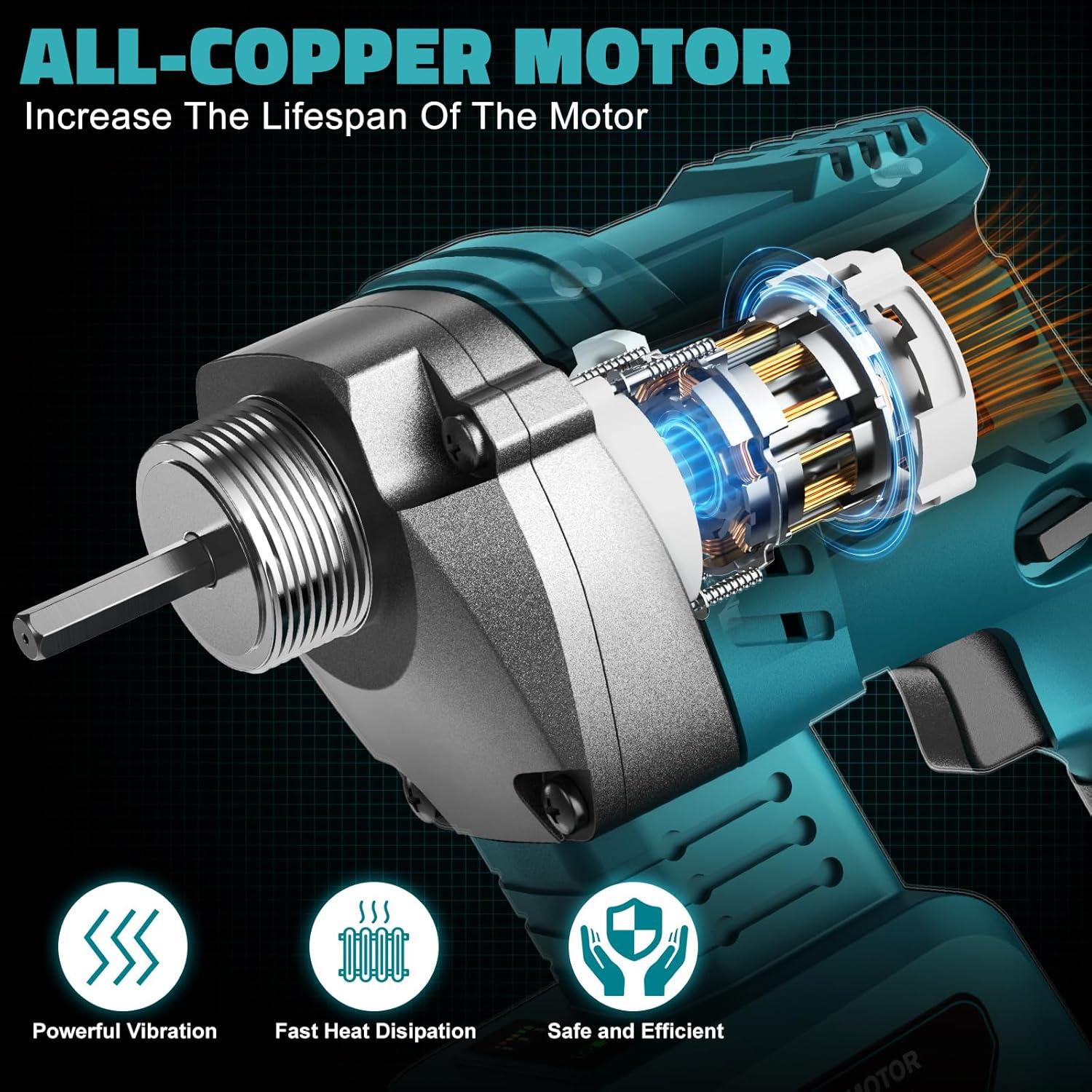 Vibrador de Concreto Makita 18V 600W 1.16m Inalámbrico