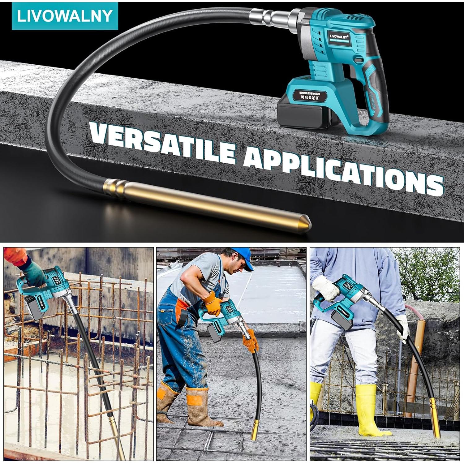 Vibrador de Concreto Makita 18V 600W 1.16m Inalámbrico