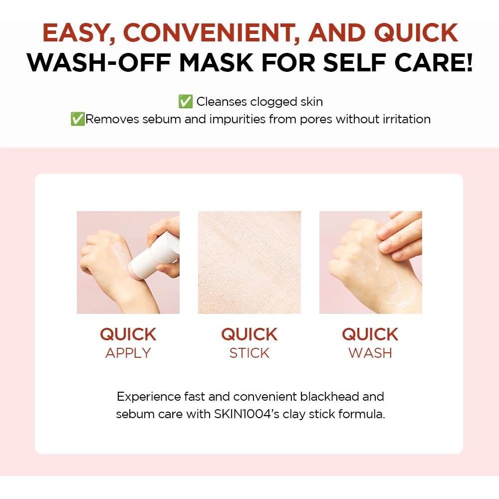 Máscara de Arcilla en Barra SKIN1004 27g - Limpieza Profunda
