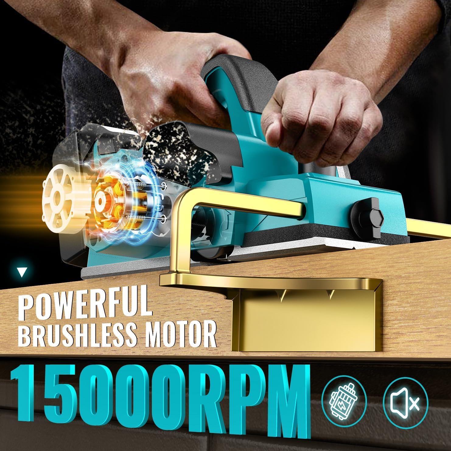 Planificador Eléctrico MtiolHig 82mm 15000 RPM para Makita