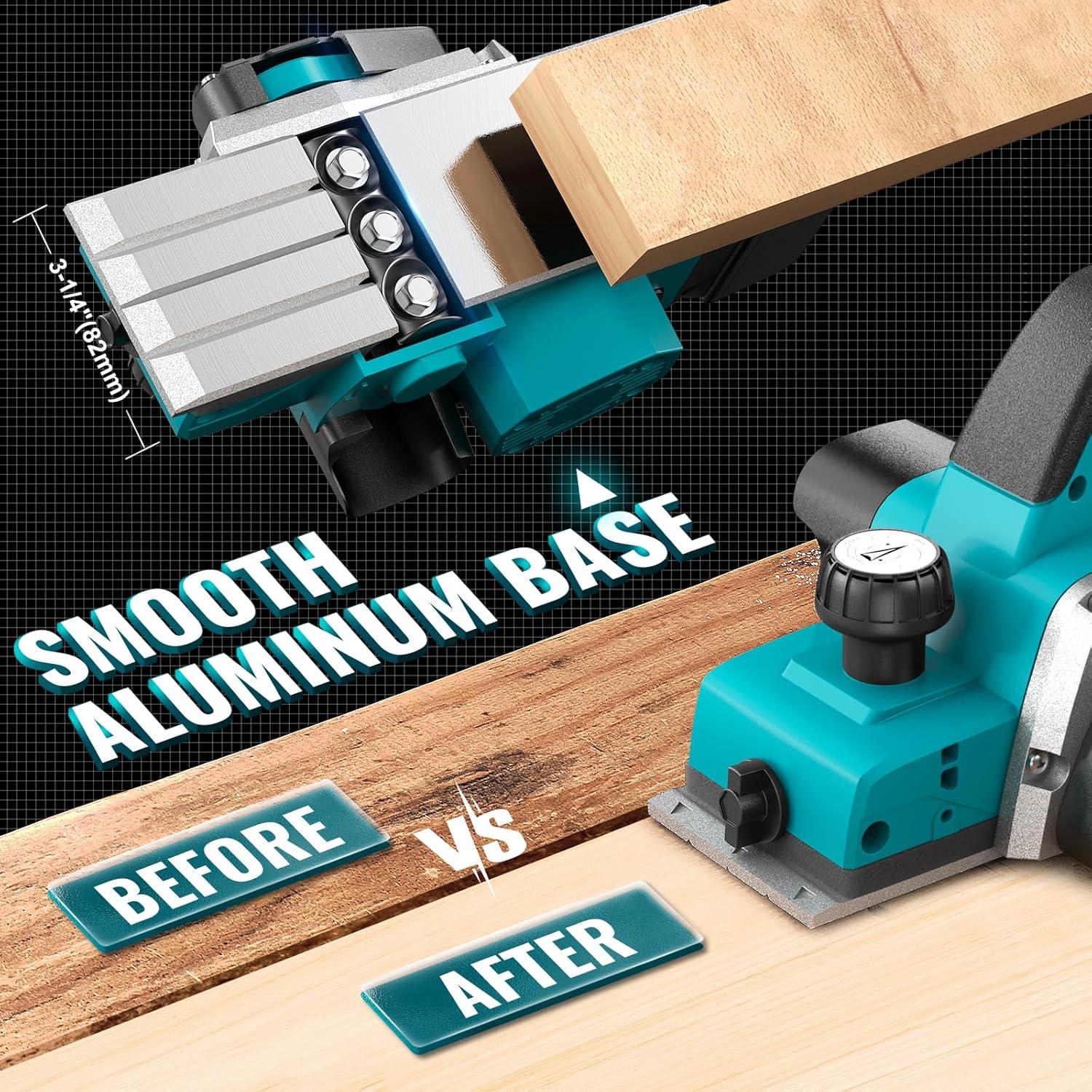 Planificador Eléctrico MtiolHig 82mm 15000 RPM para Makita