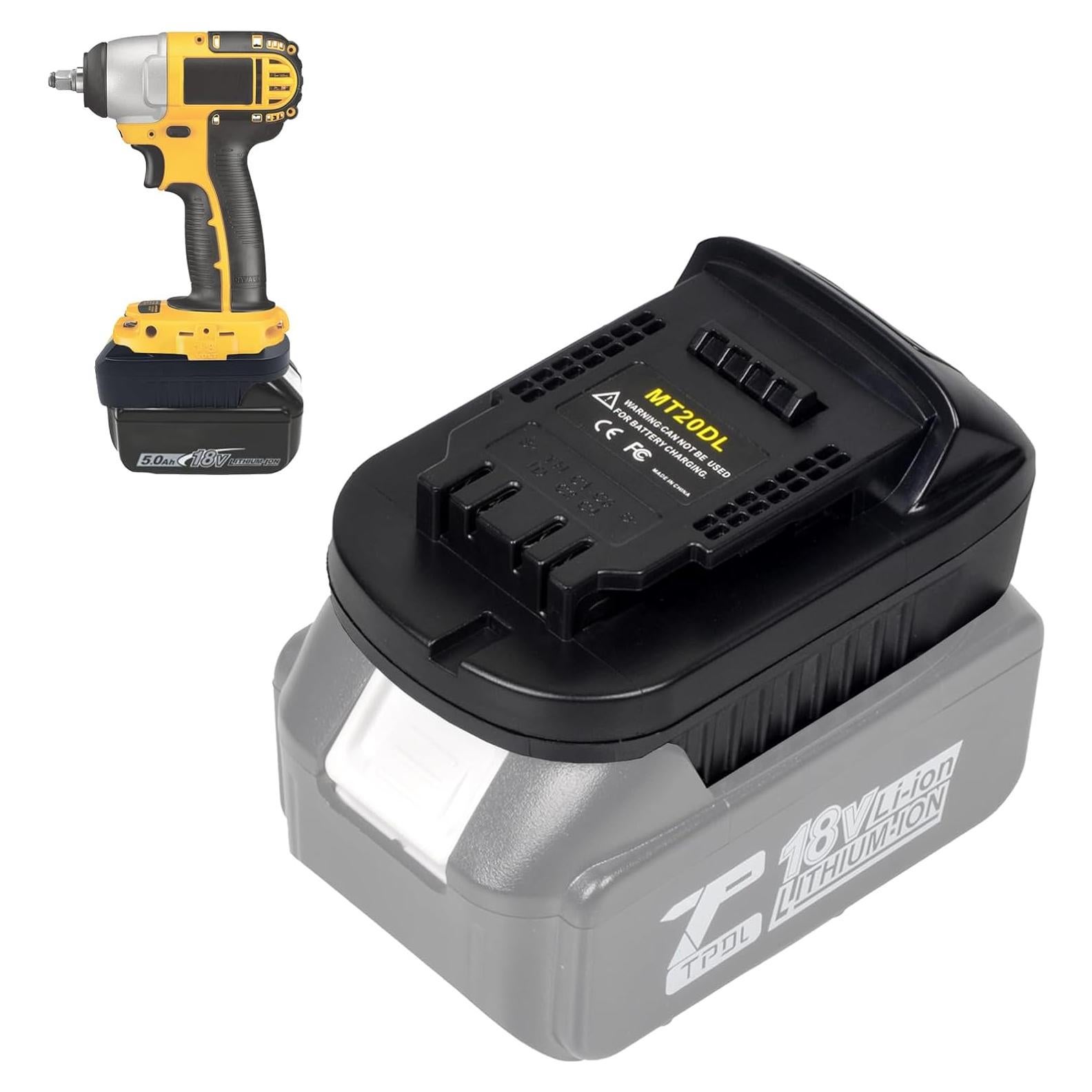 Adaptador de Batería MT20DL Echoyee para Makita y Dewalt