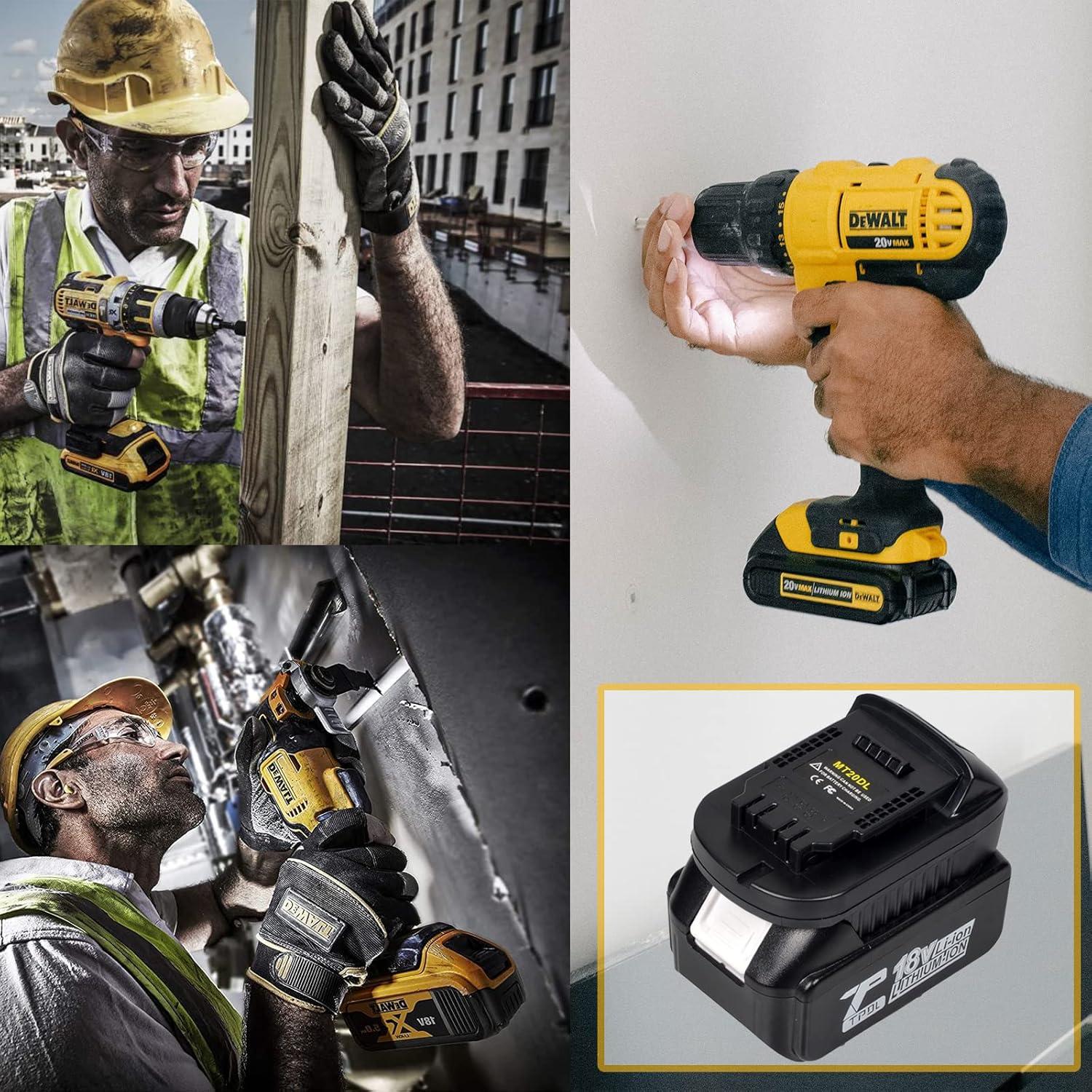 Adaptador de Batería MT20DL Echoyee para Makita y Dewalt