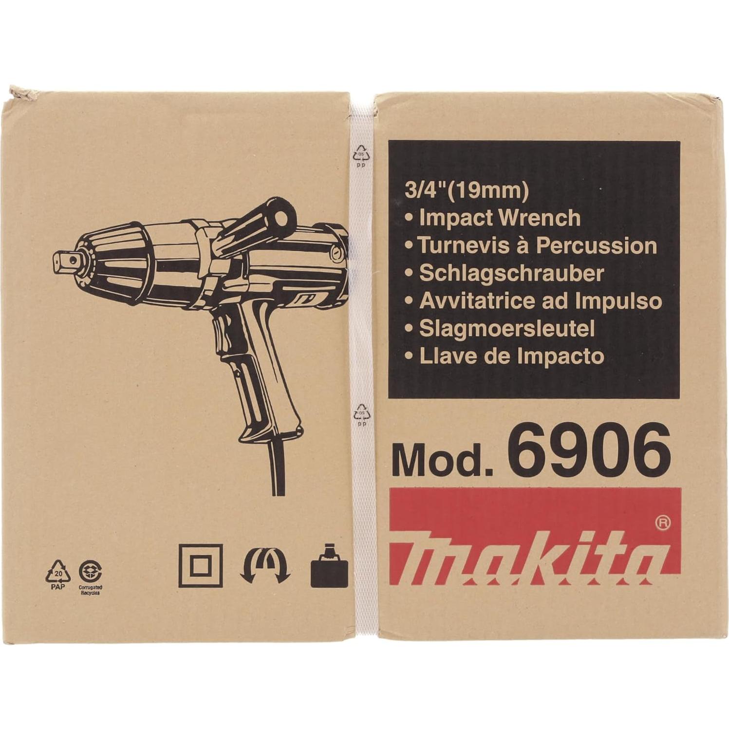 Llave de Impacto Eléctrica Makita 6906 3/4" 9A 586.5Nm