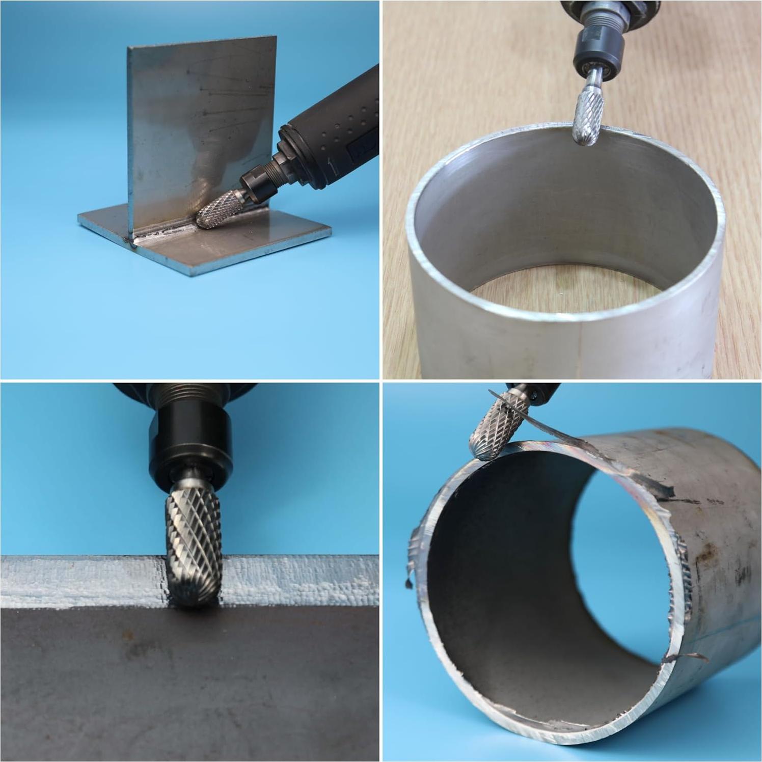 Juego de 8 Fresas de Carburo Sworker 1/4" Vástago 6-10mm