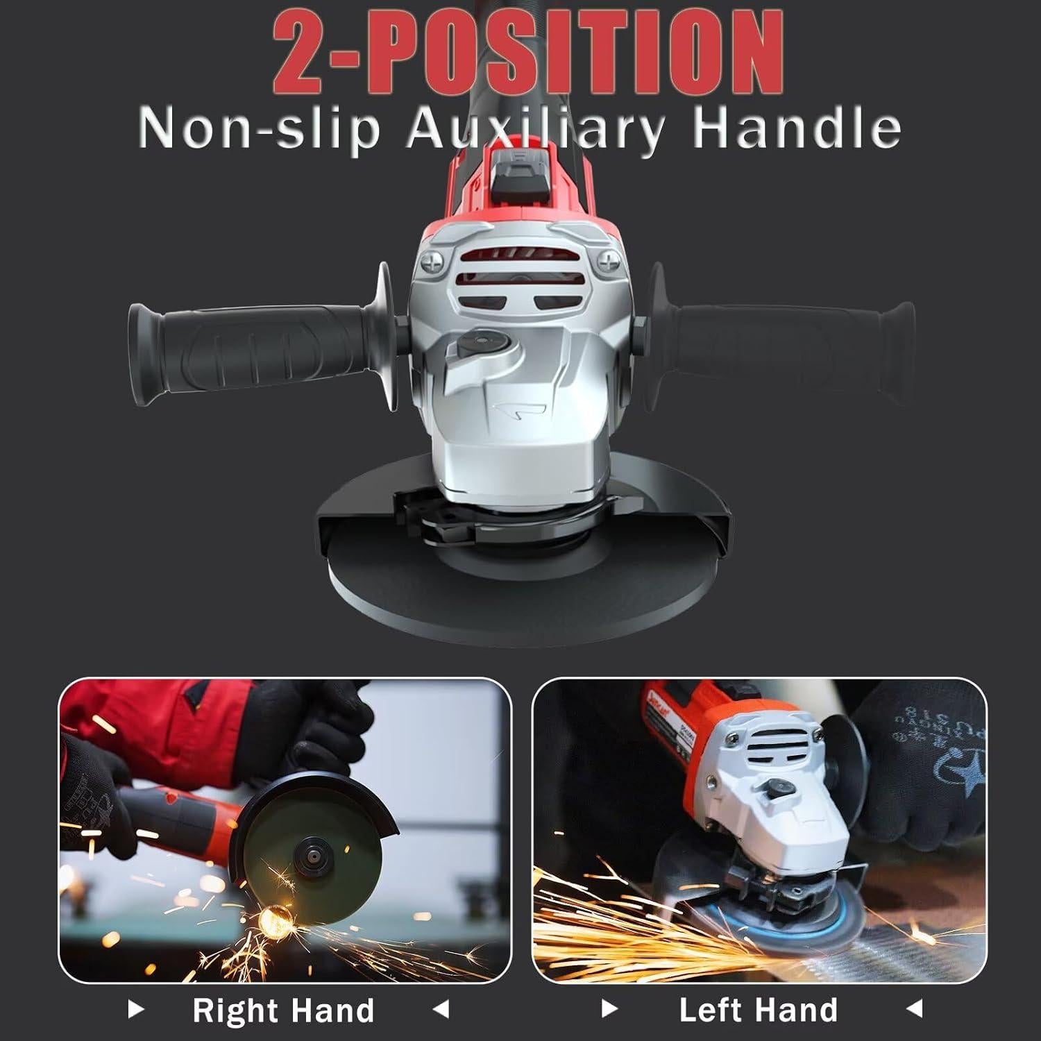 Amoladora Angular Inalámbrica SENCAN 20V 4.0Ah 9500 RPM