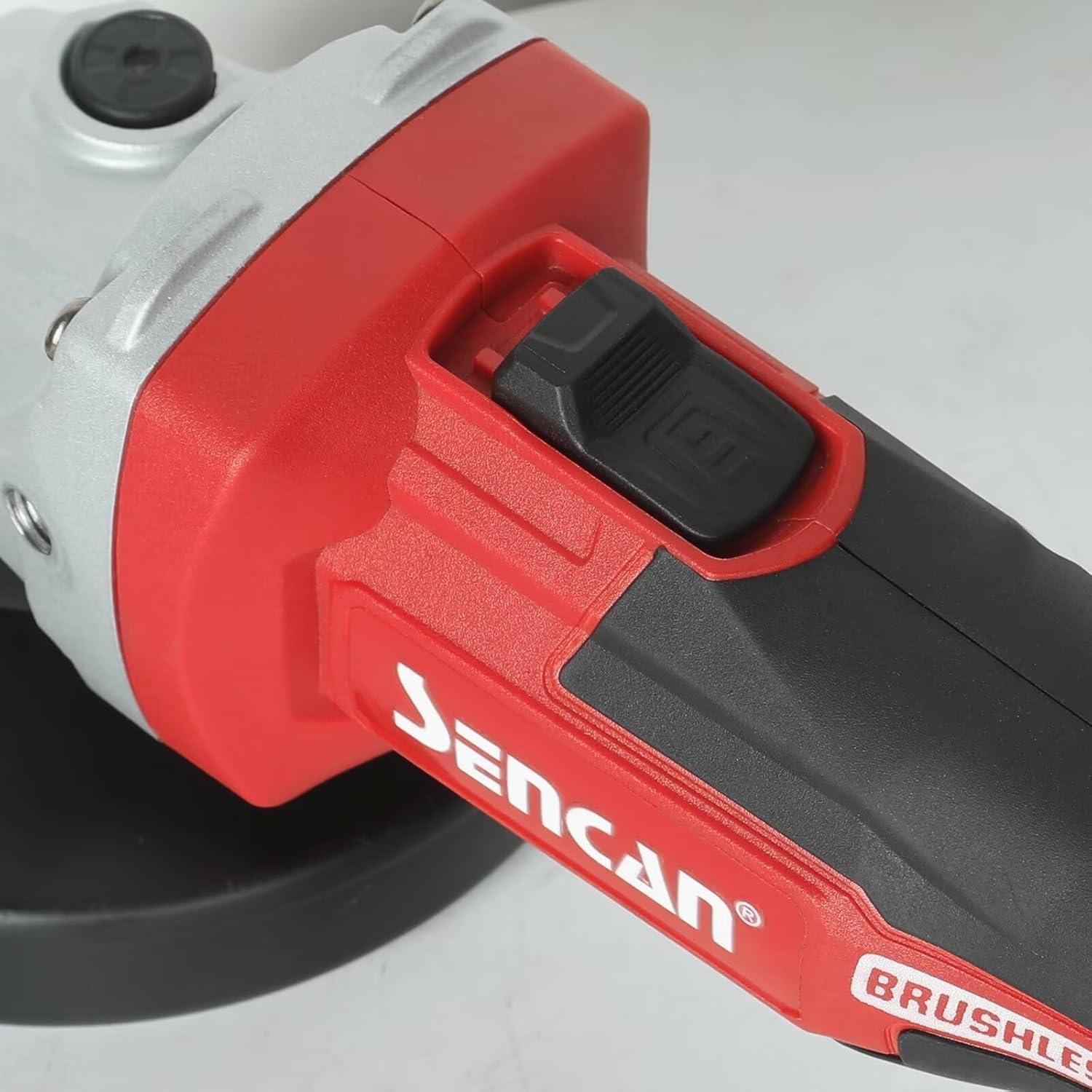 Amoladora Angular Inalámbrica SENCAN 20V 4.0Ah 9500 RPM