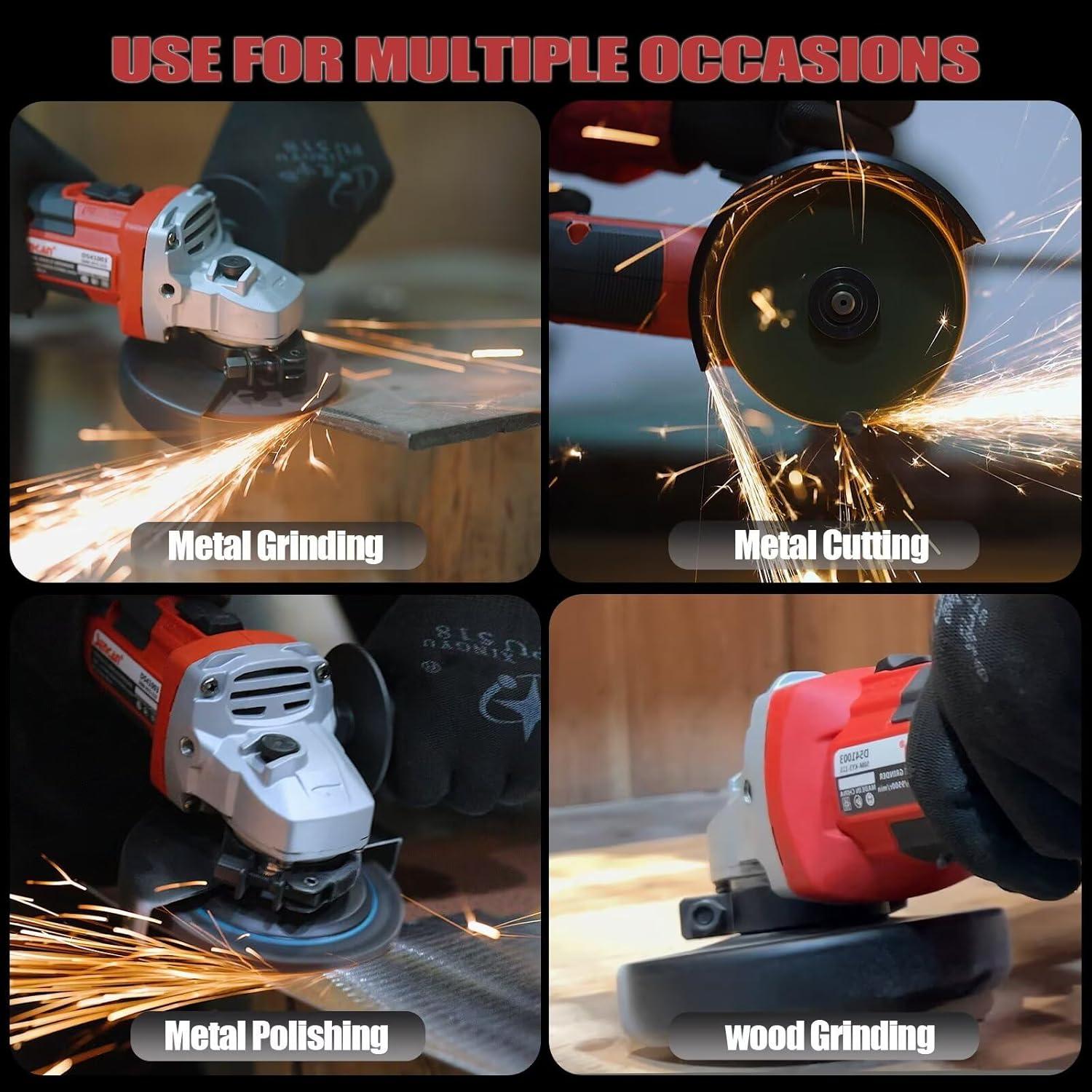 Amoladora Angular Inalámbrica SENCAN 20V 4.0Ah 9500 RPM