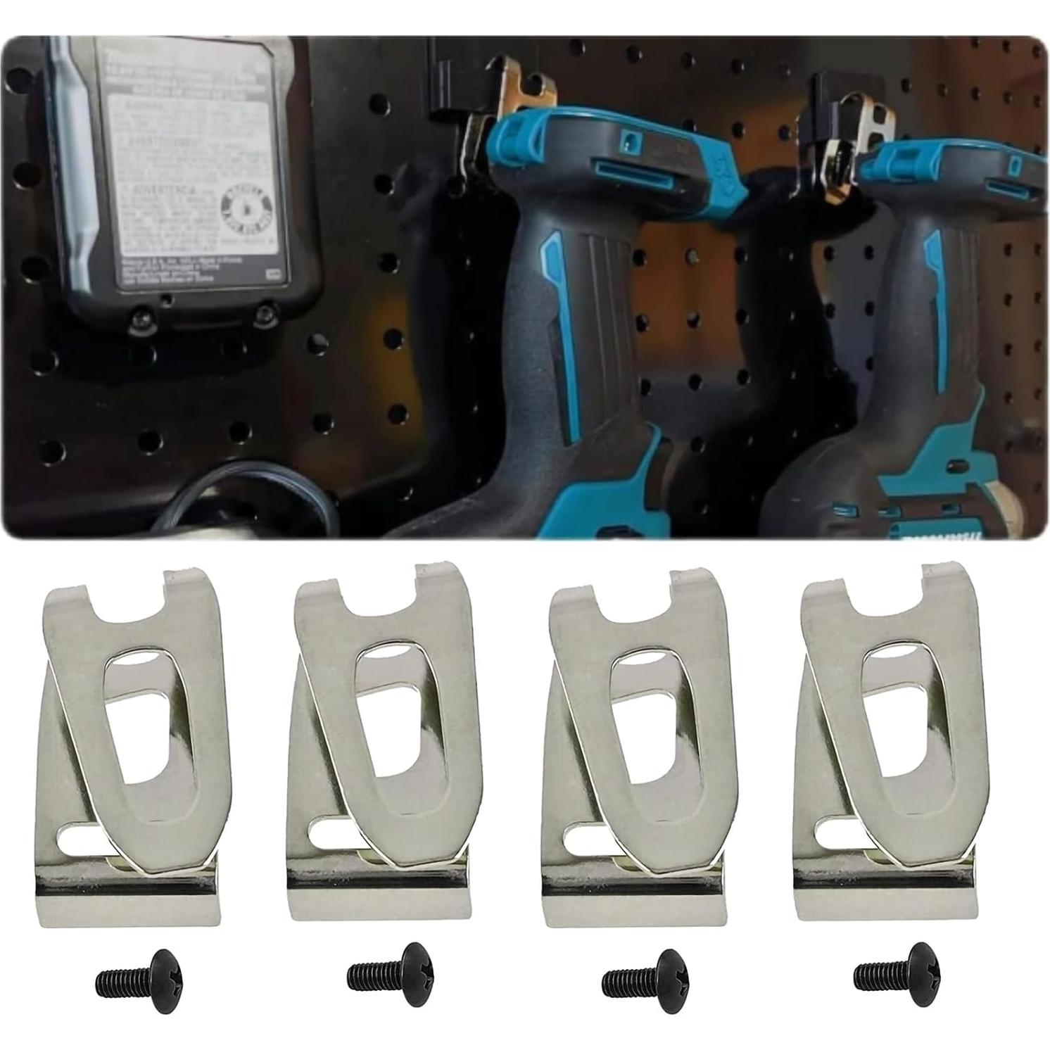 Ganchos de Cinturón Makita 346449-3 - 4 Piezas Metal