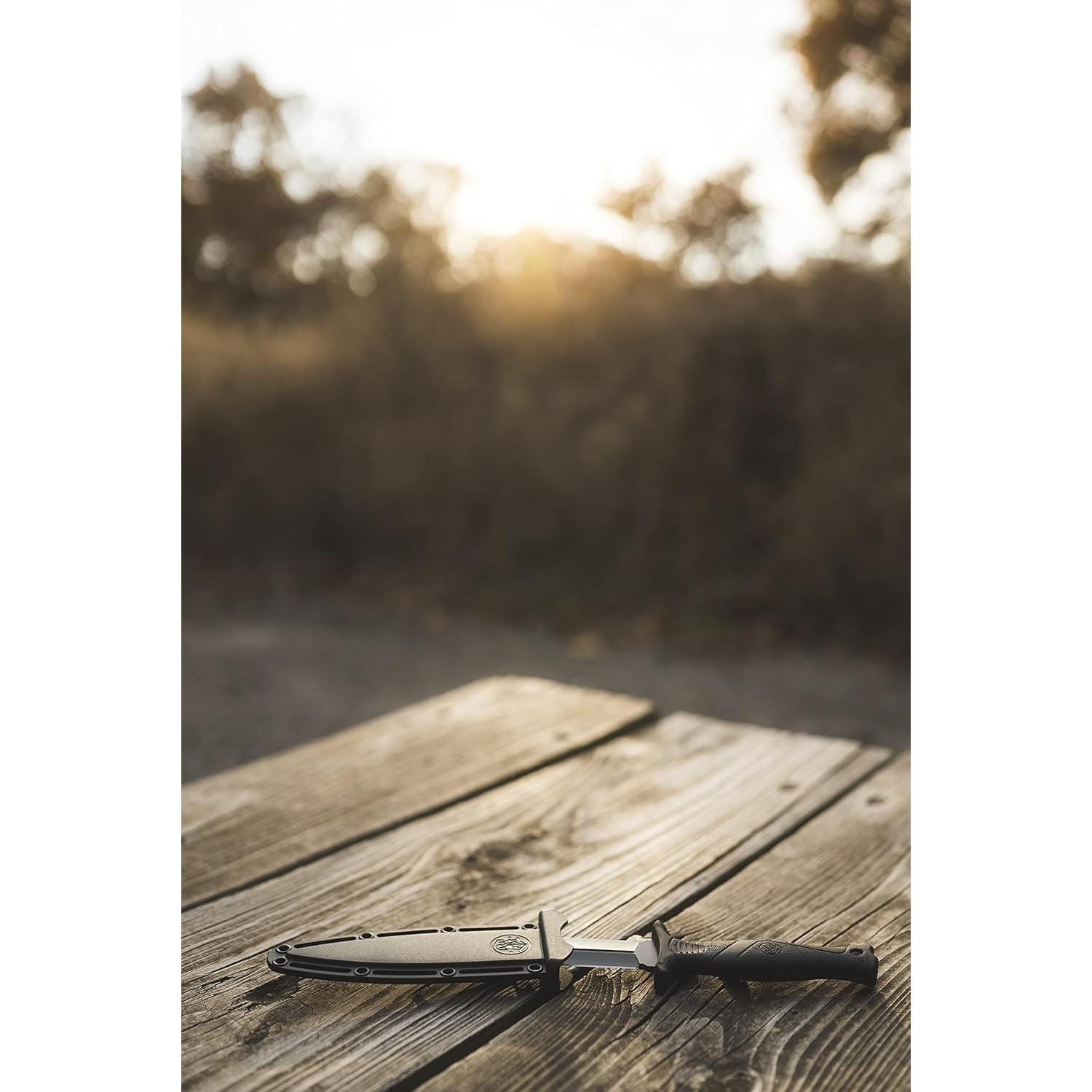 Cuchillo Fijo Smith & Wesson HRT 5.5" Acero Inoxidable Negro