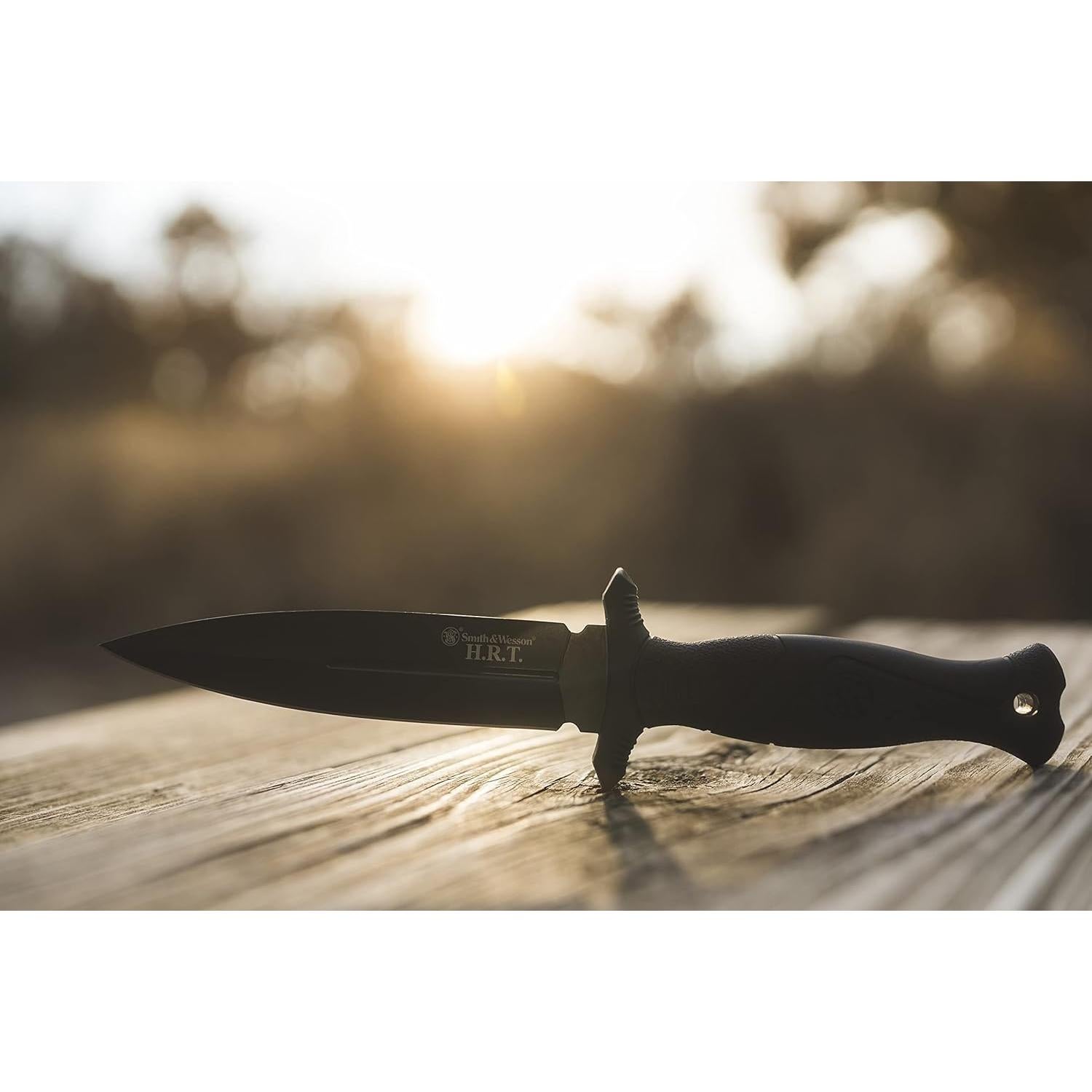 Cuchillo Fijo Smith & Wesson HRT 5.5" Acero Inoxidable Negro