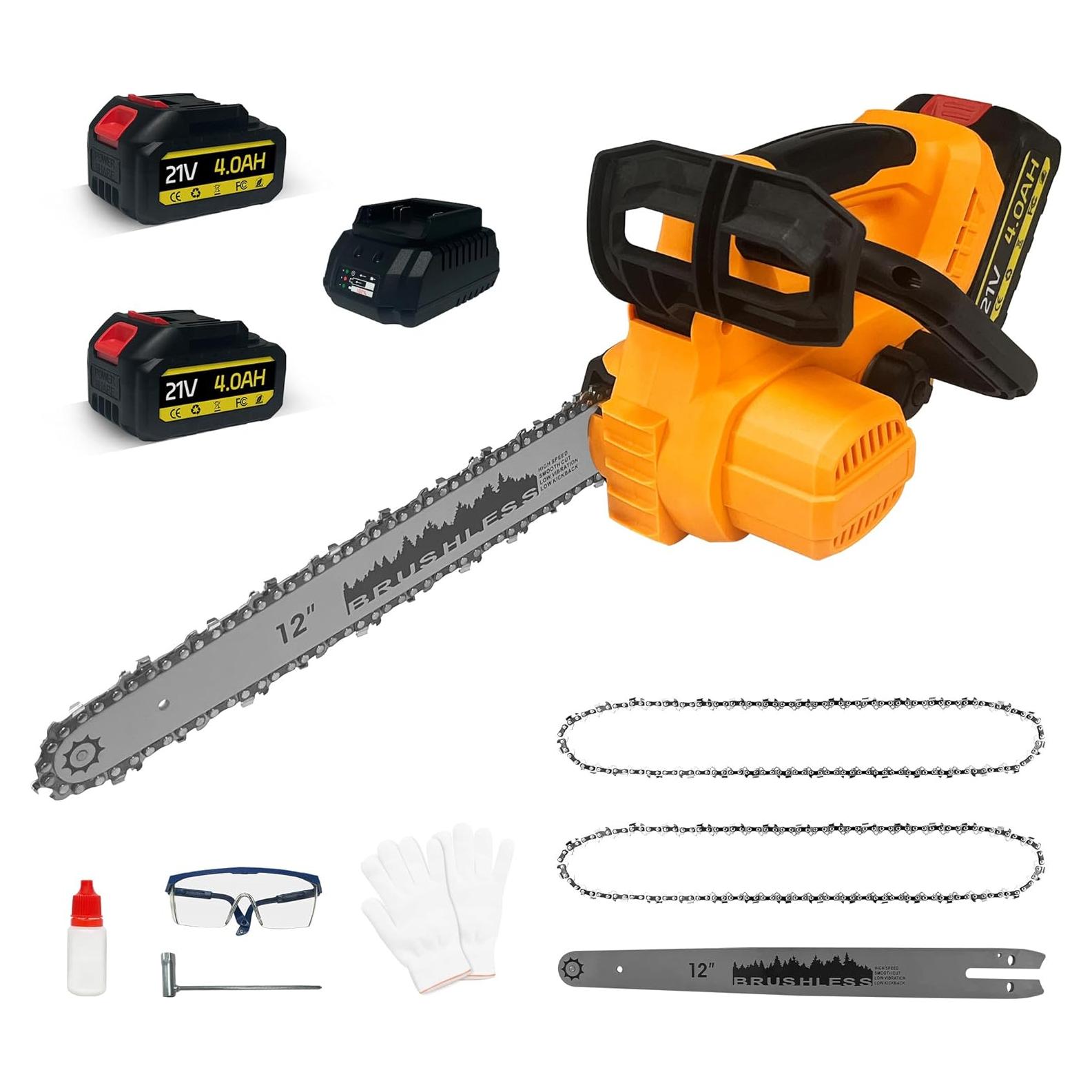 Sierra de Cadena Eléctrica Inalámbrica L1NXIXI 30,48 cm 2 Baterías